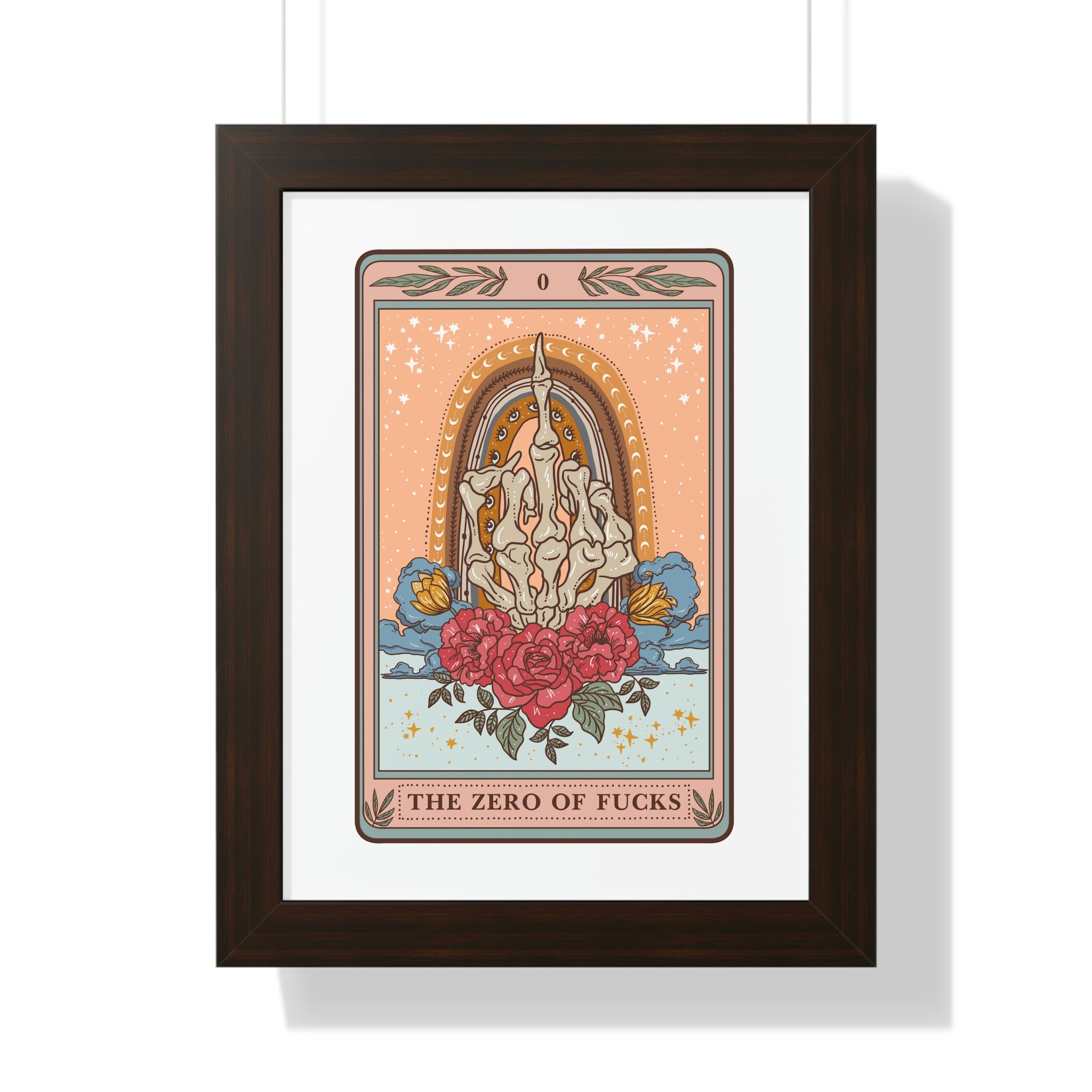 THE ZERO OF F*CKS // FRAMED POSTER PRINT