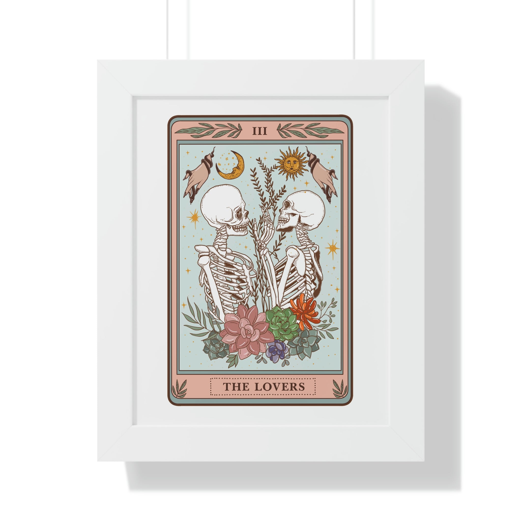 THE LOVERS (Male/Male) // FRAMED POSTER PRINT