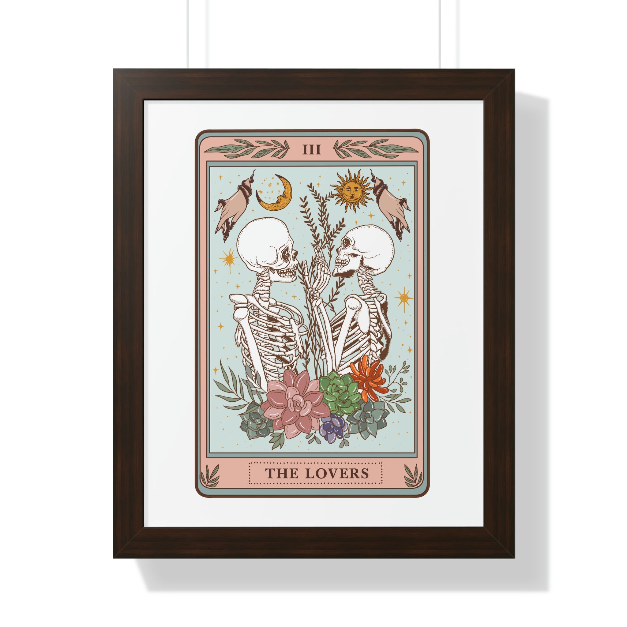 THE LOVERS (Male/Male) // FRAMED POSTER PRINT