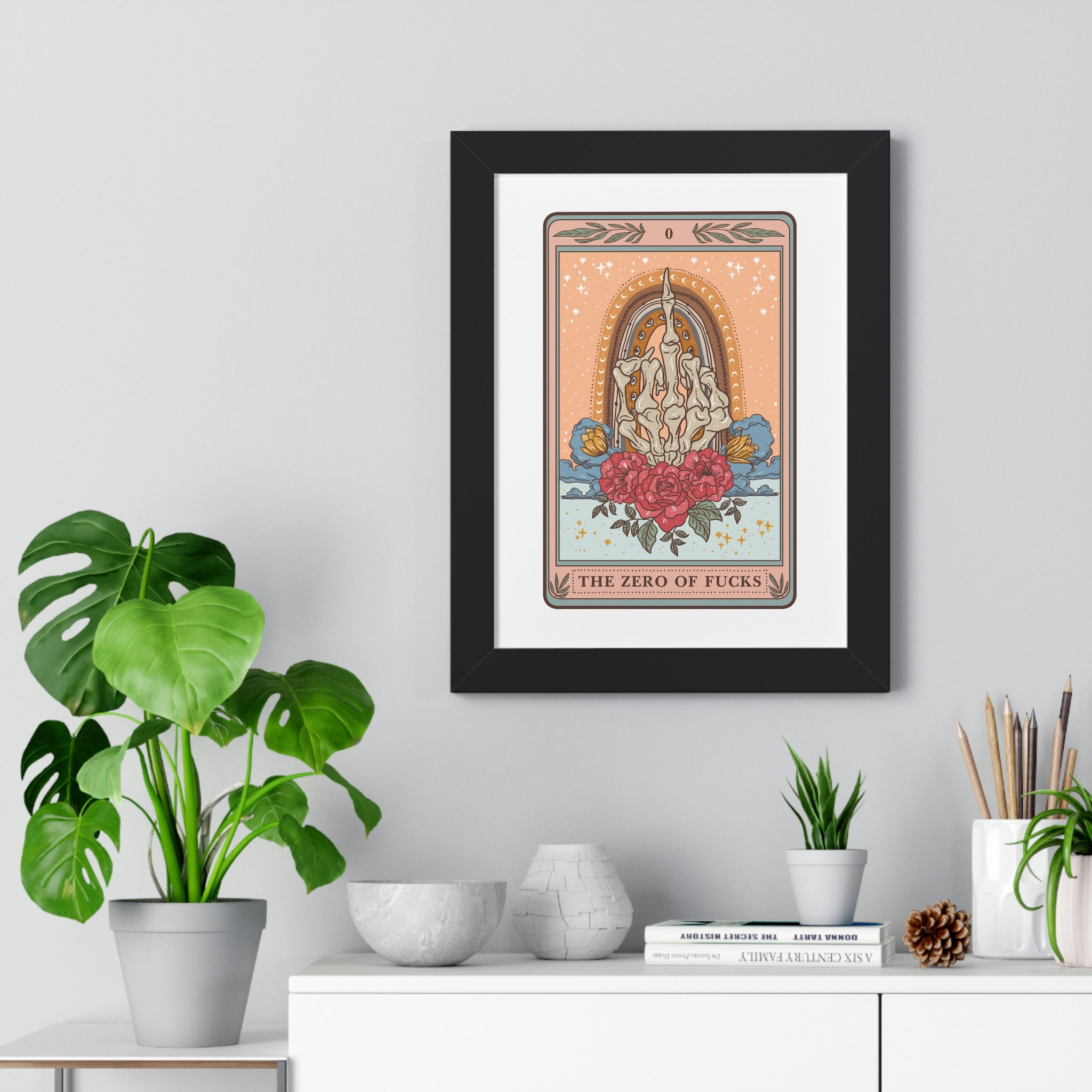 THE ZERO OF F*CKS // FRAMED POSTER PRINT