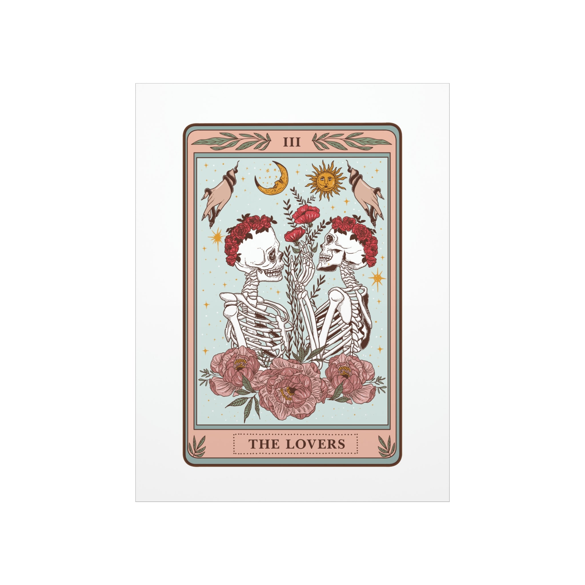 THE LOVERS (female/female) // MATTE POSTER PRINT