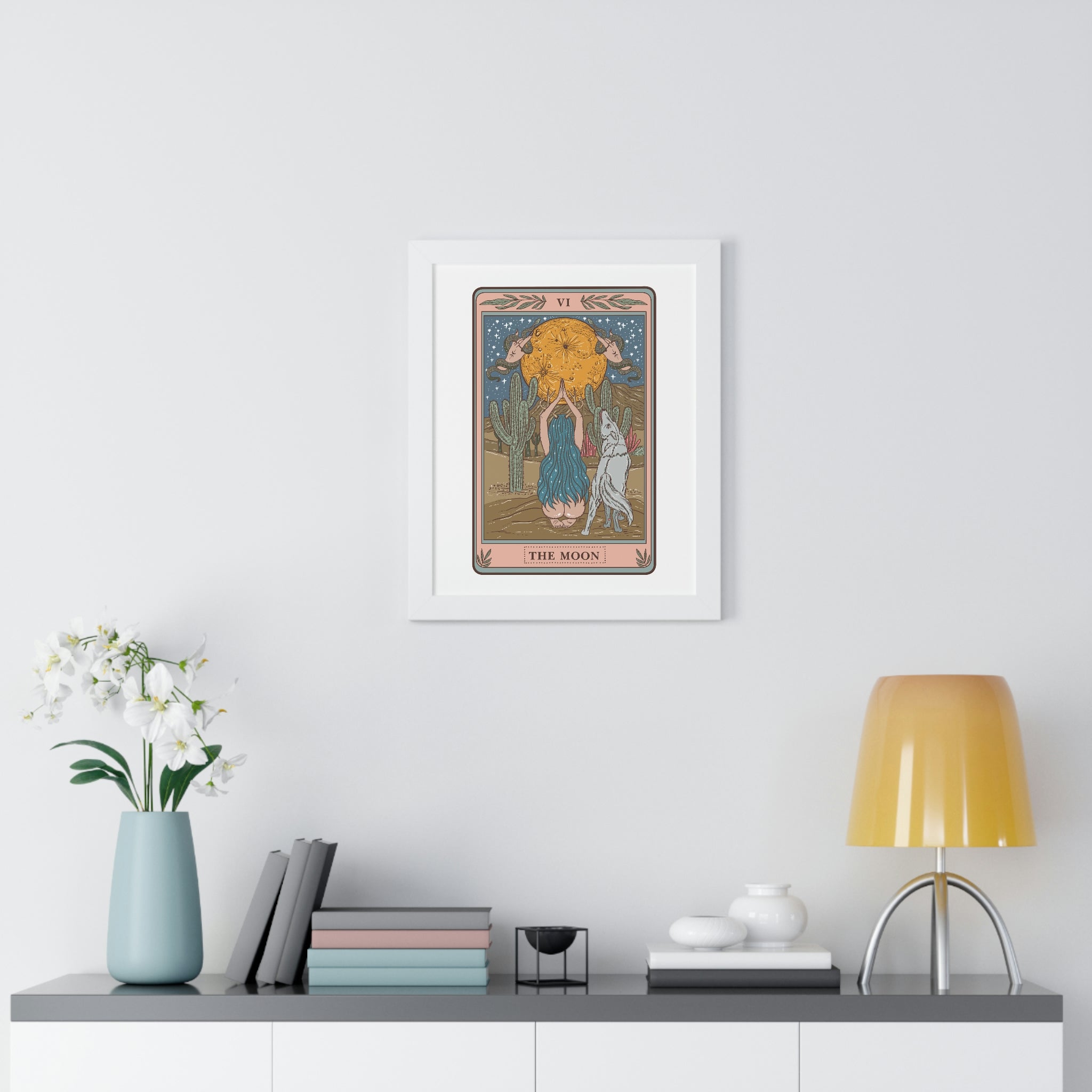 THE MOON // FRAMED POSTER PRINT