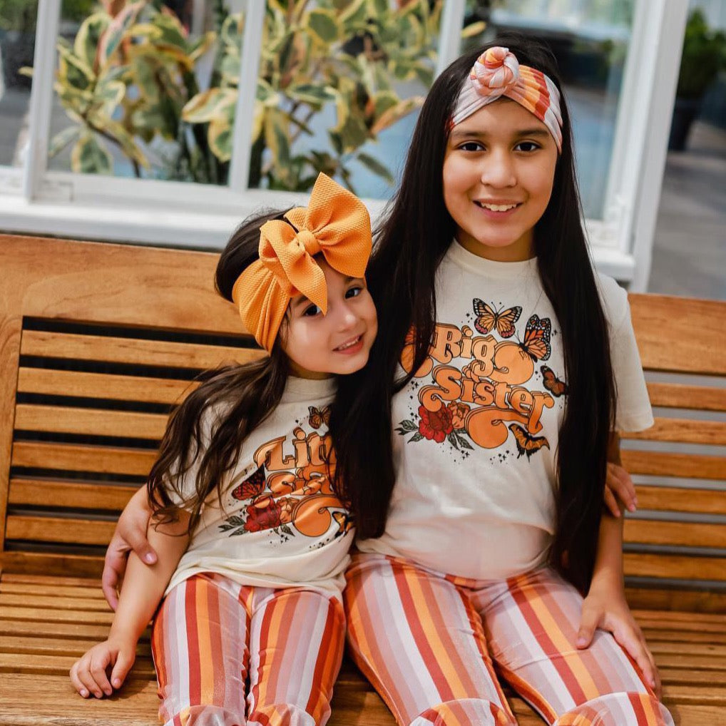 « BIG SISTER + LITTLE SISTER BUTTERFLY » KID'S TEE SIBLING SET