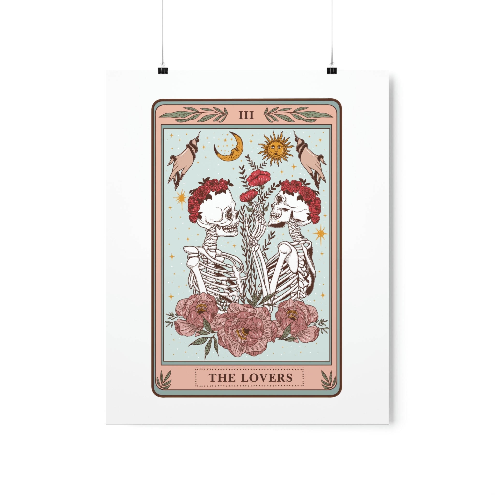 THE LOVERS (female/female) // MATTE POSTER PRINT