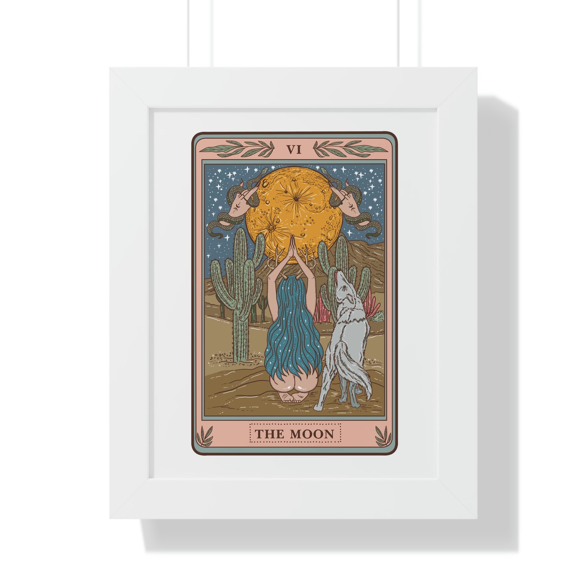 THE MOON // FRAMED POSTER PRINT