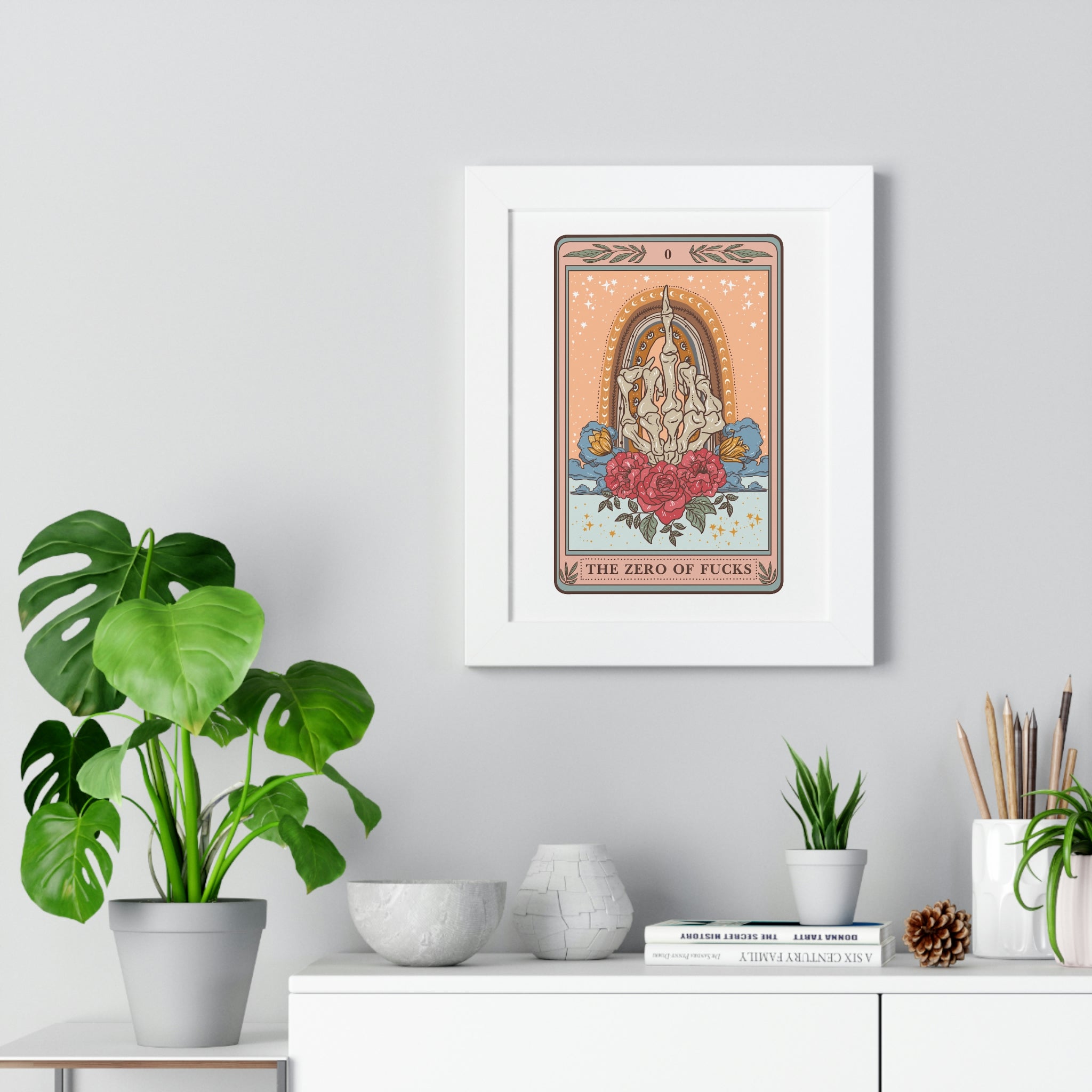 THE ZERO OF F*CKS // FRAMED POSTER PRINT