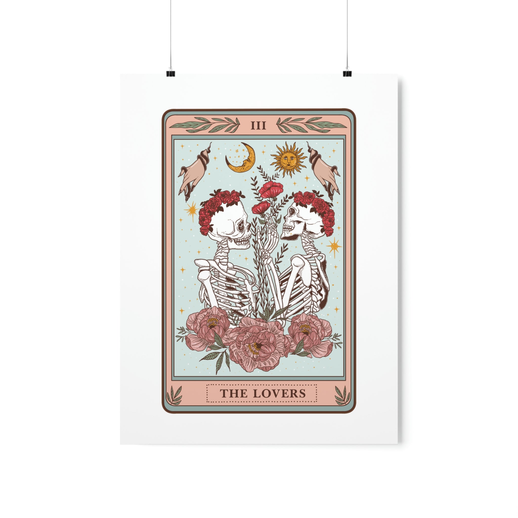 THE LOVERS (female/female) // MATTE POSTER PRINT