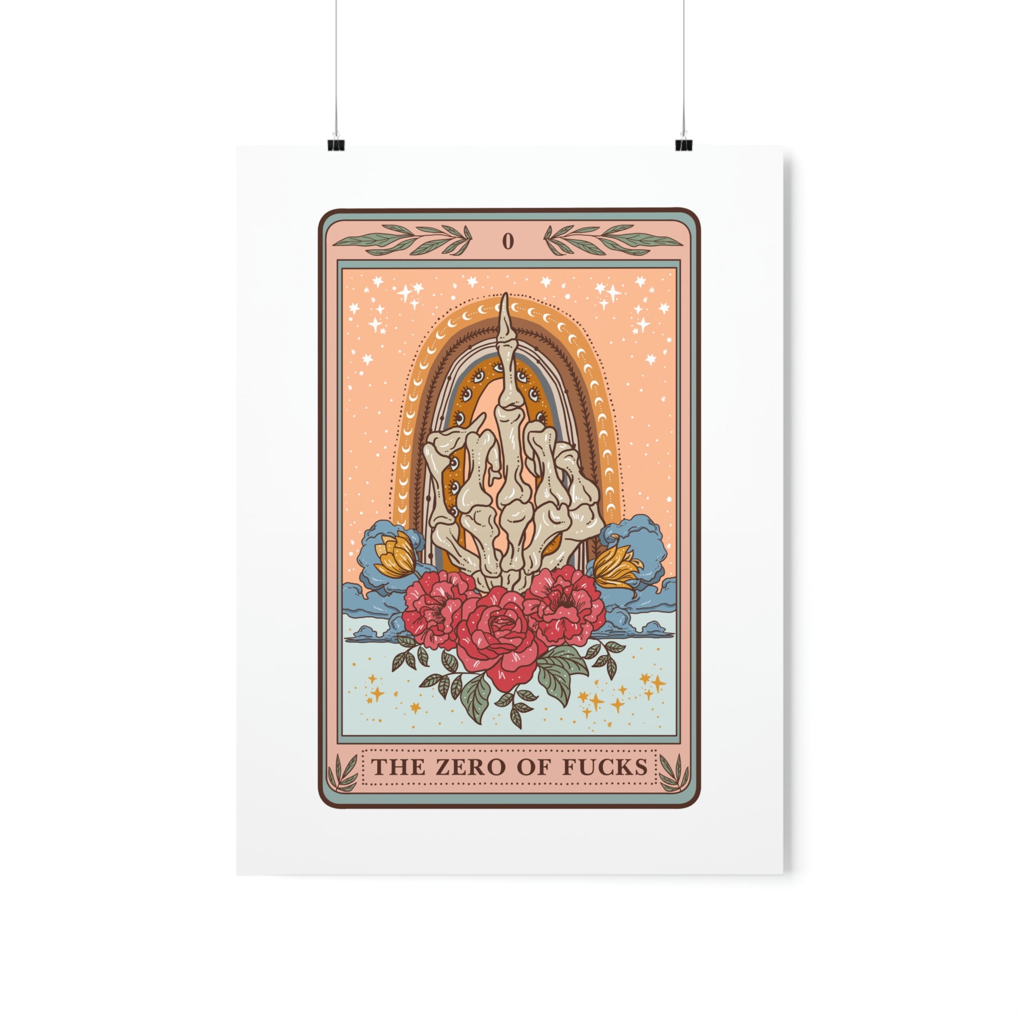 THE ZERO OF FUCKS // MATTE POSTER PRINT