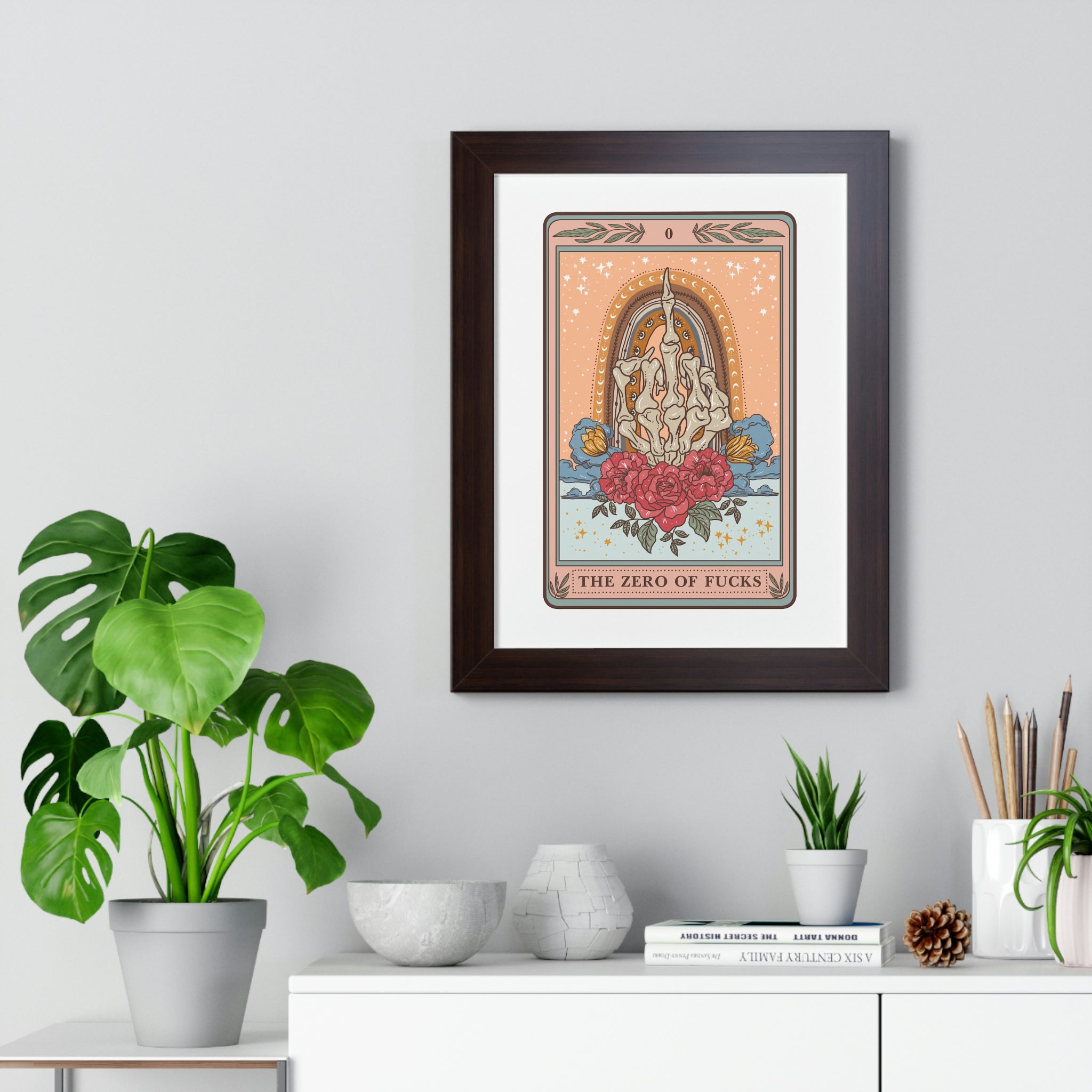 THE ZERO OF F*CKS // FRAMED POSTER PRINT