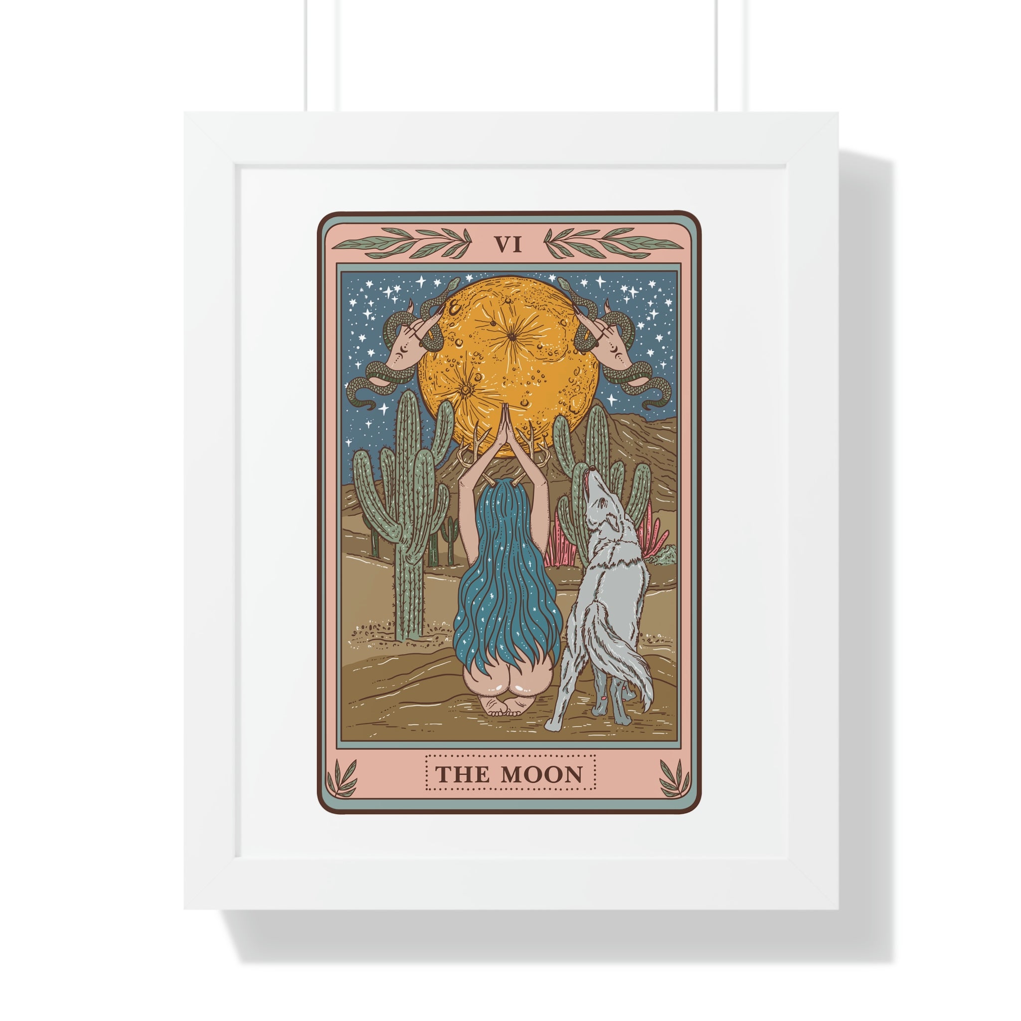 THE MOON // FRAMED POSTER PRINT