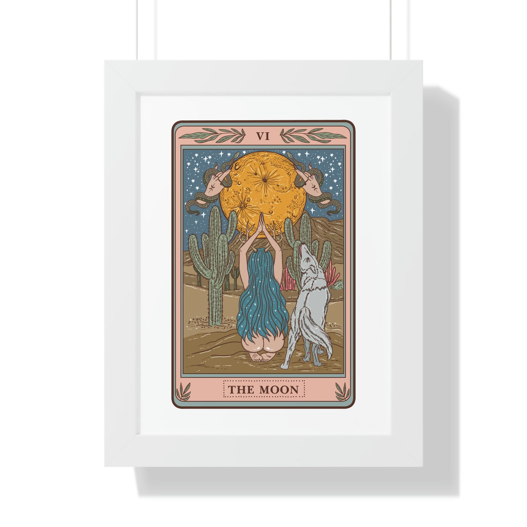 THE MOON // FRAMED POSTER PRINT