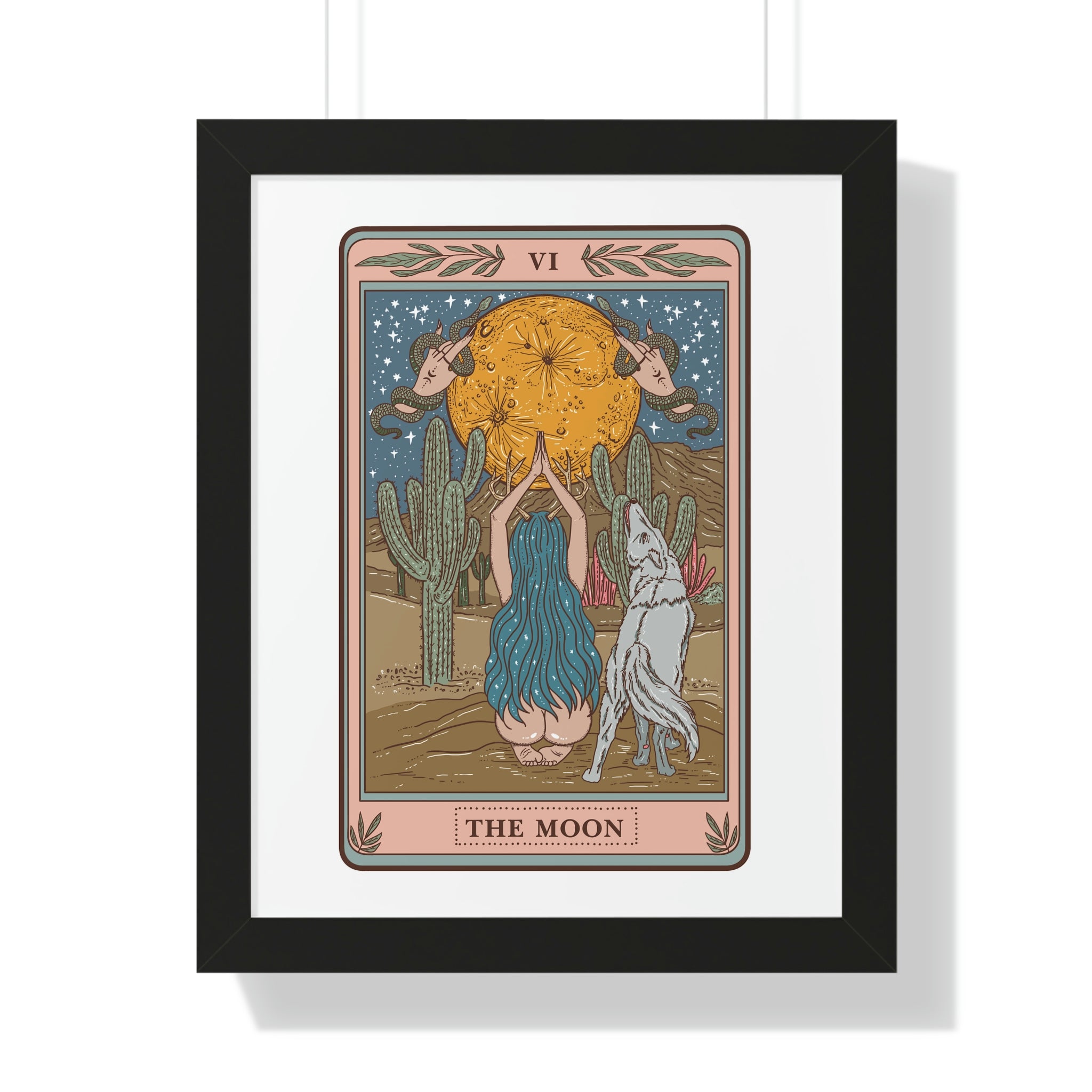 THE MOON // FRAMED POSTER PRINT