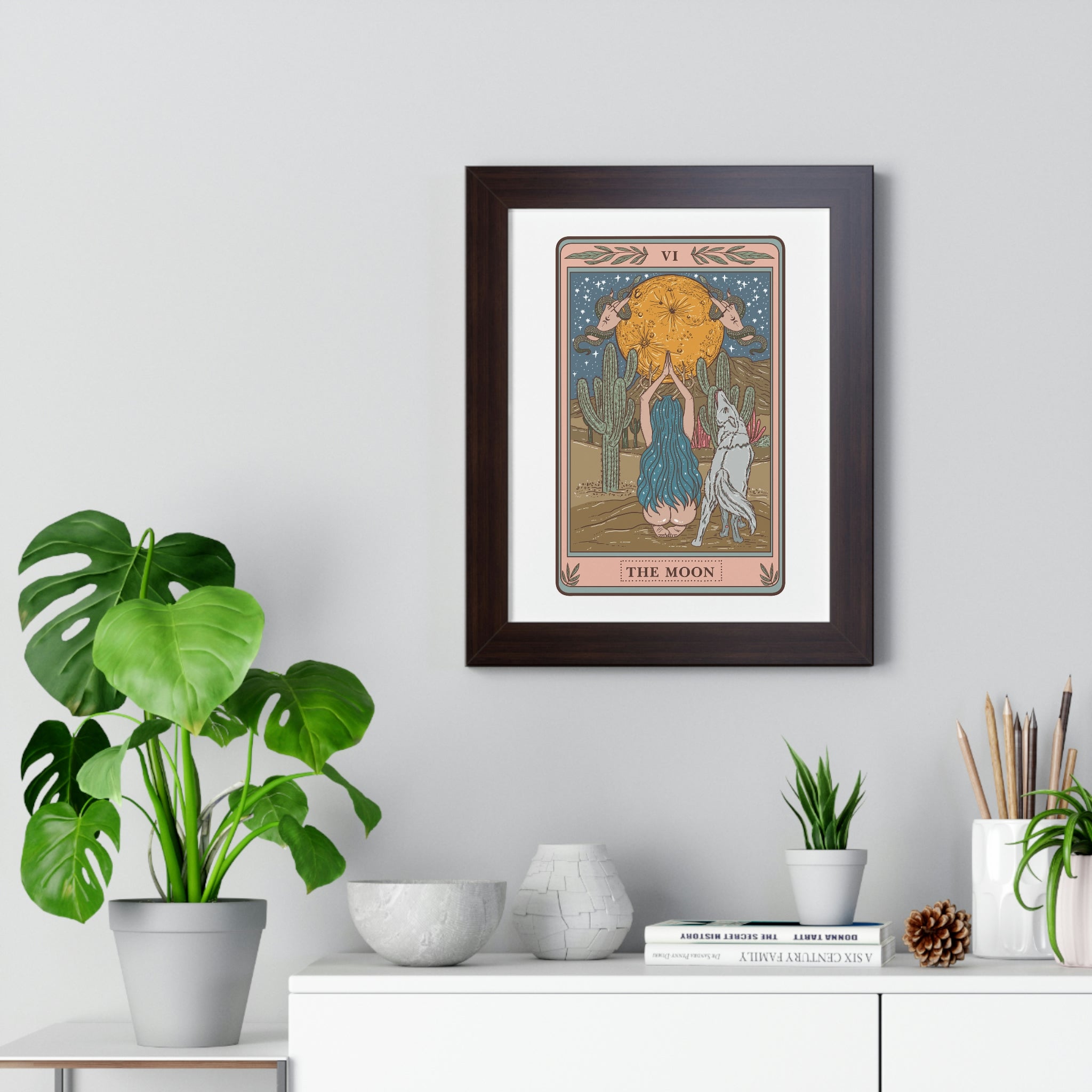 THE MOON // FRAMED POSTER PRINT