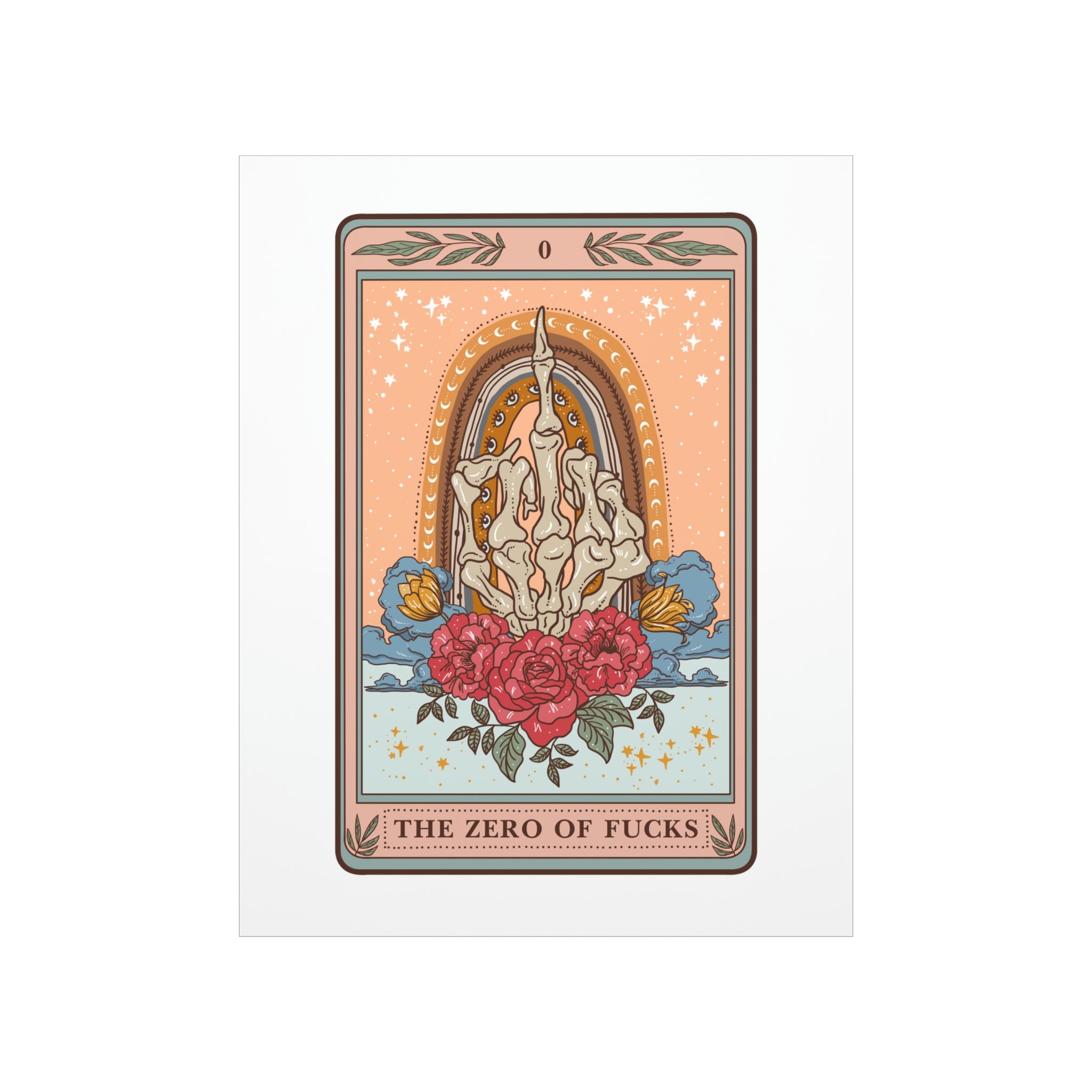 THE ZERO OF FUCKS // MATTE POSTER PRINT