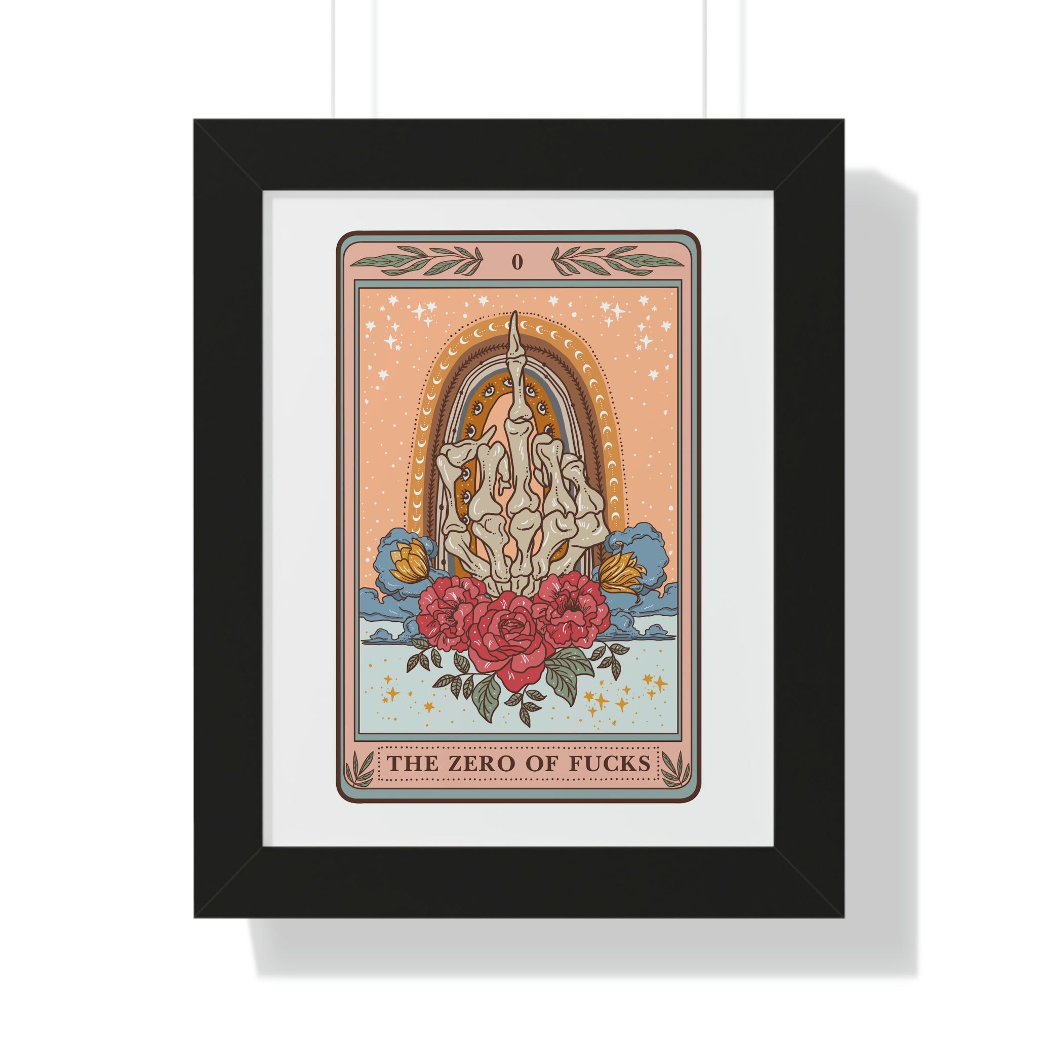 THE ZERO OF F*CKS // FRAMED POSTER PRINT