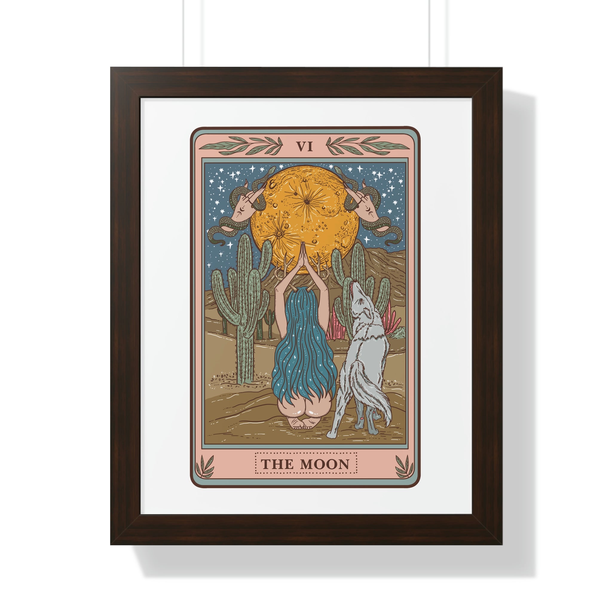 THE MOON // FRAMED POSTER PRINT