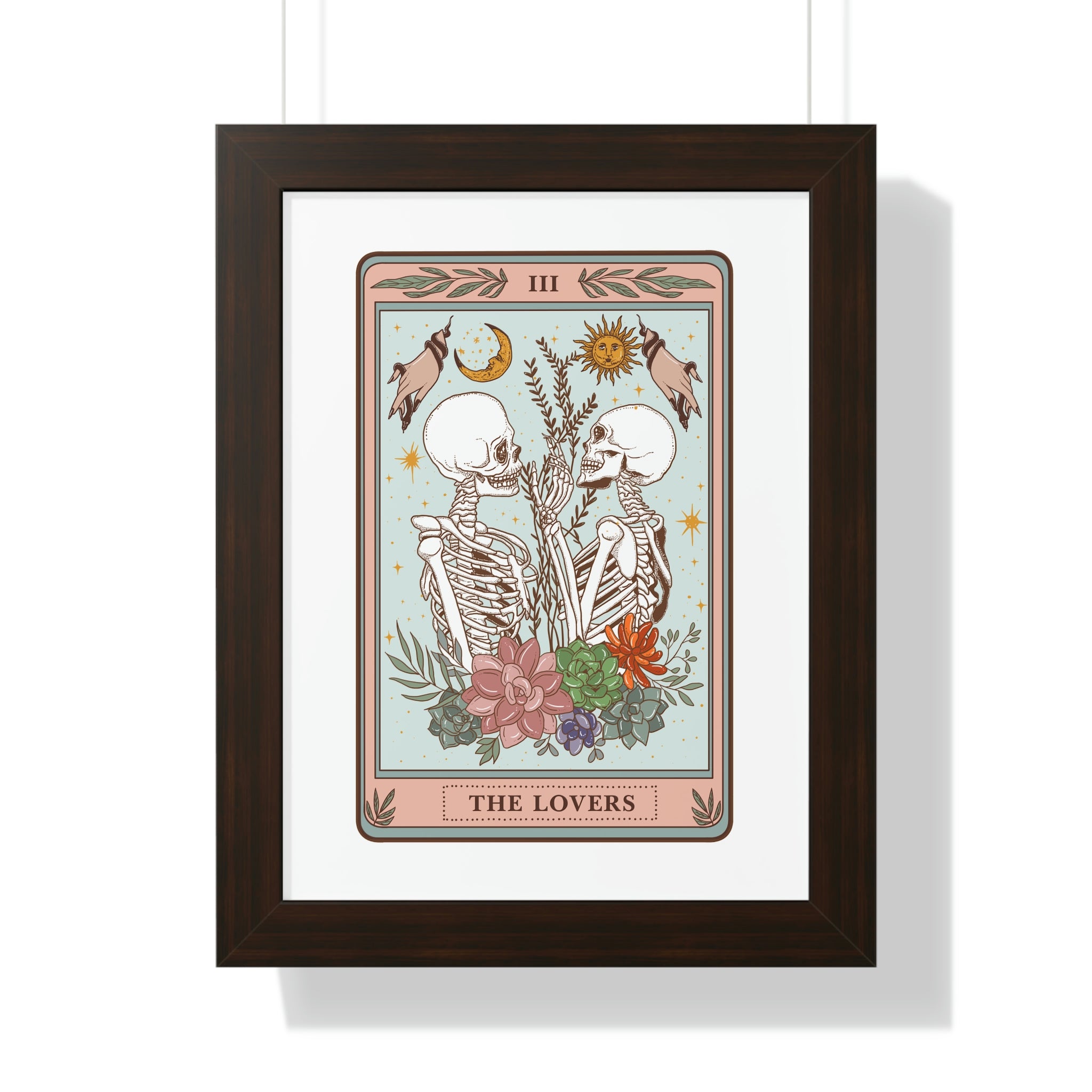 THE LOVERS (Male/Male) // FRAMED POSTER PRINT