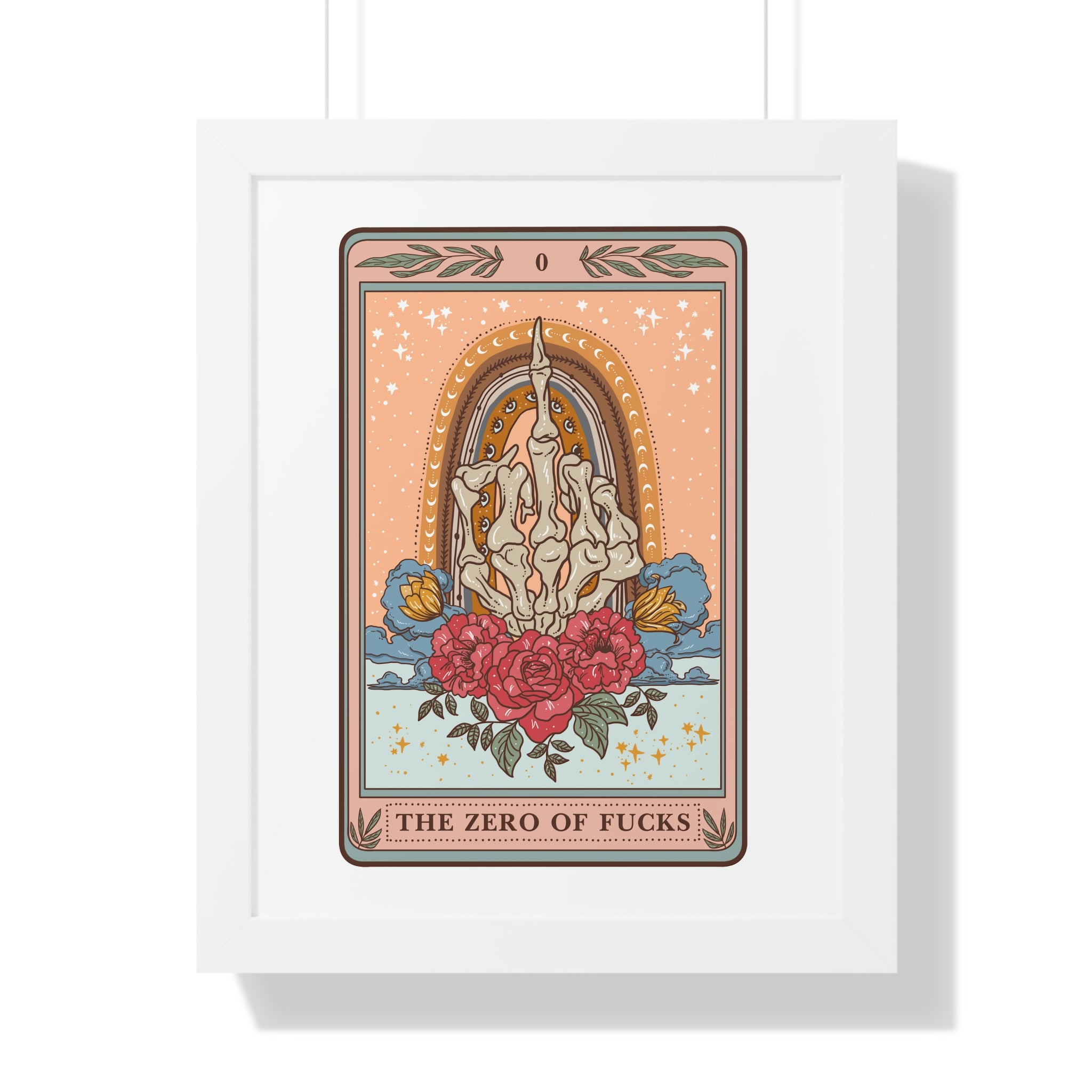 THE ZERO OF F*CKS // FRAMED POSTER PRINT