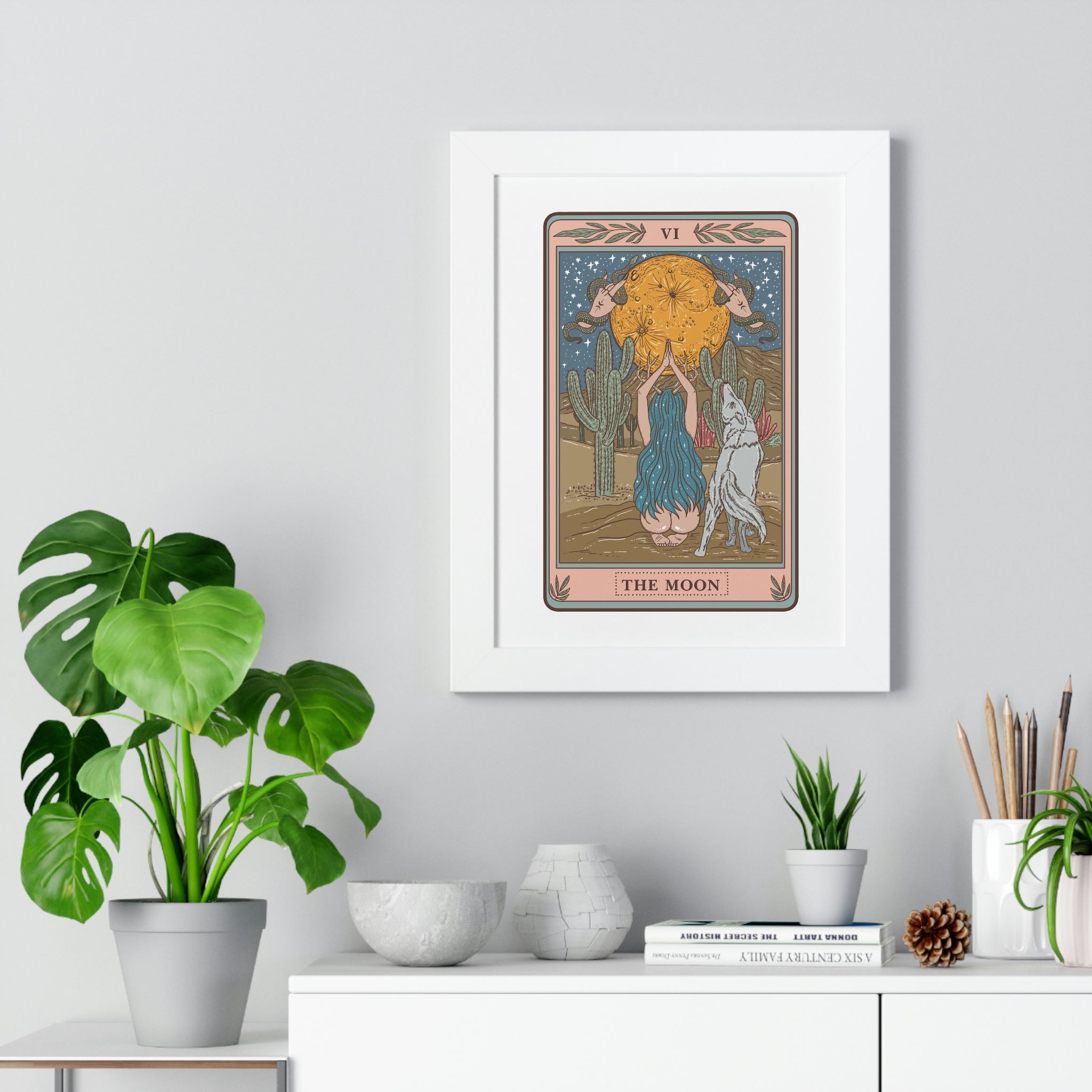 THE MOON // FRAMED POSTER PRINT
