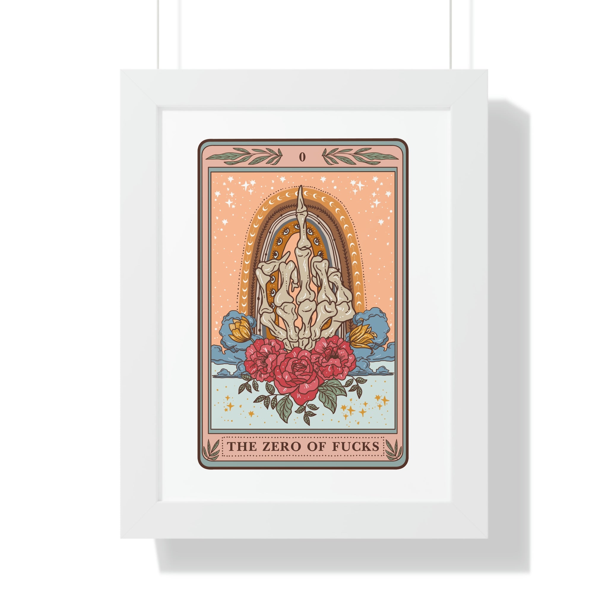 THE ZERO OF F*CKS // FRAMED POSTER PRINT