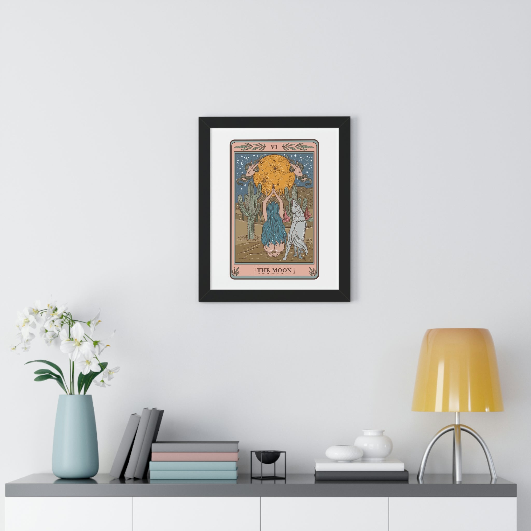 THE MOON // FRAMED POSTER PRINT