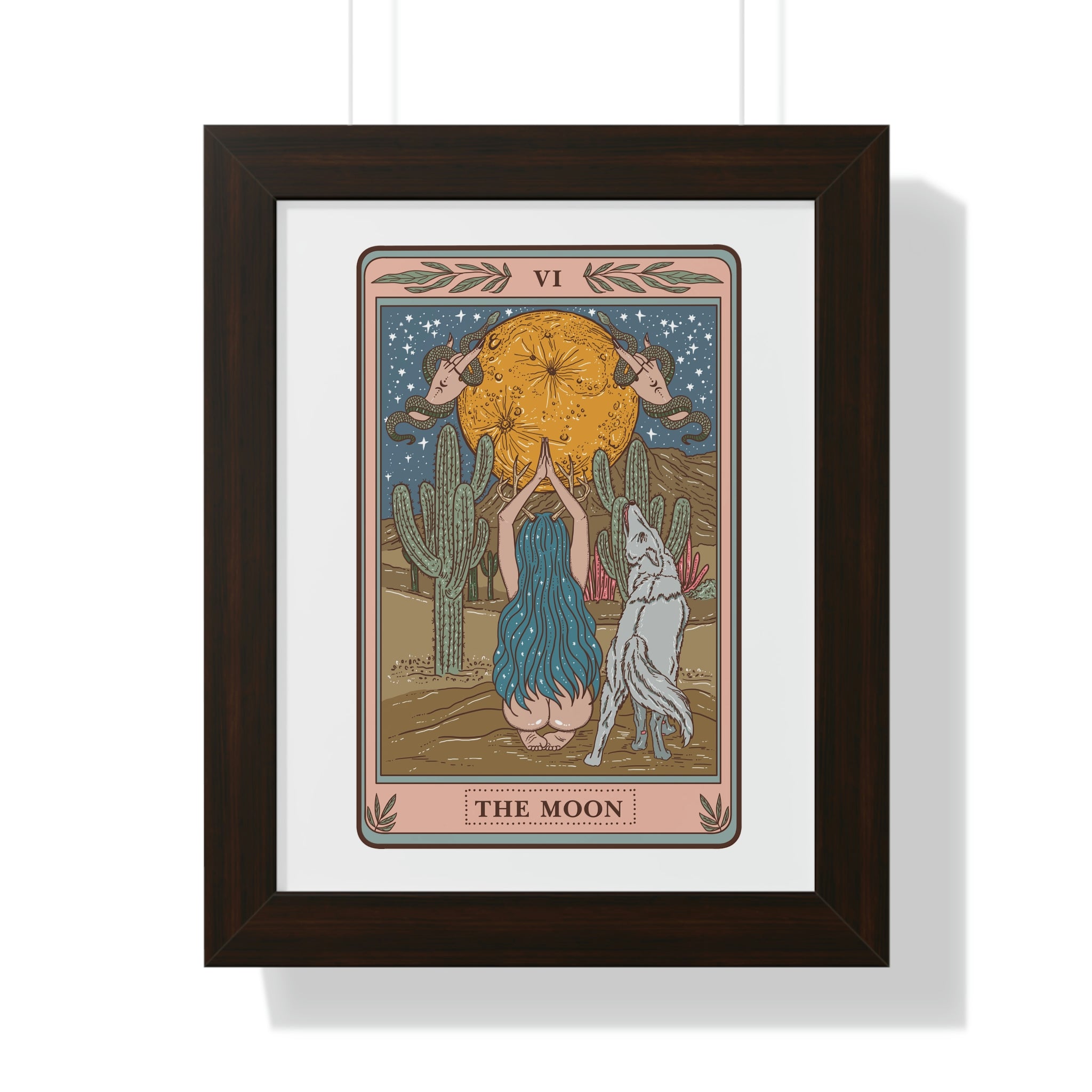 THE MOON // FRAMED POSTER PRINT