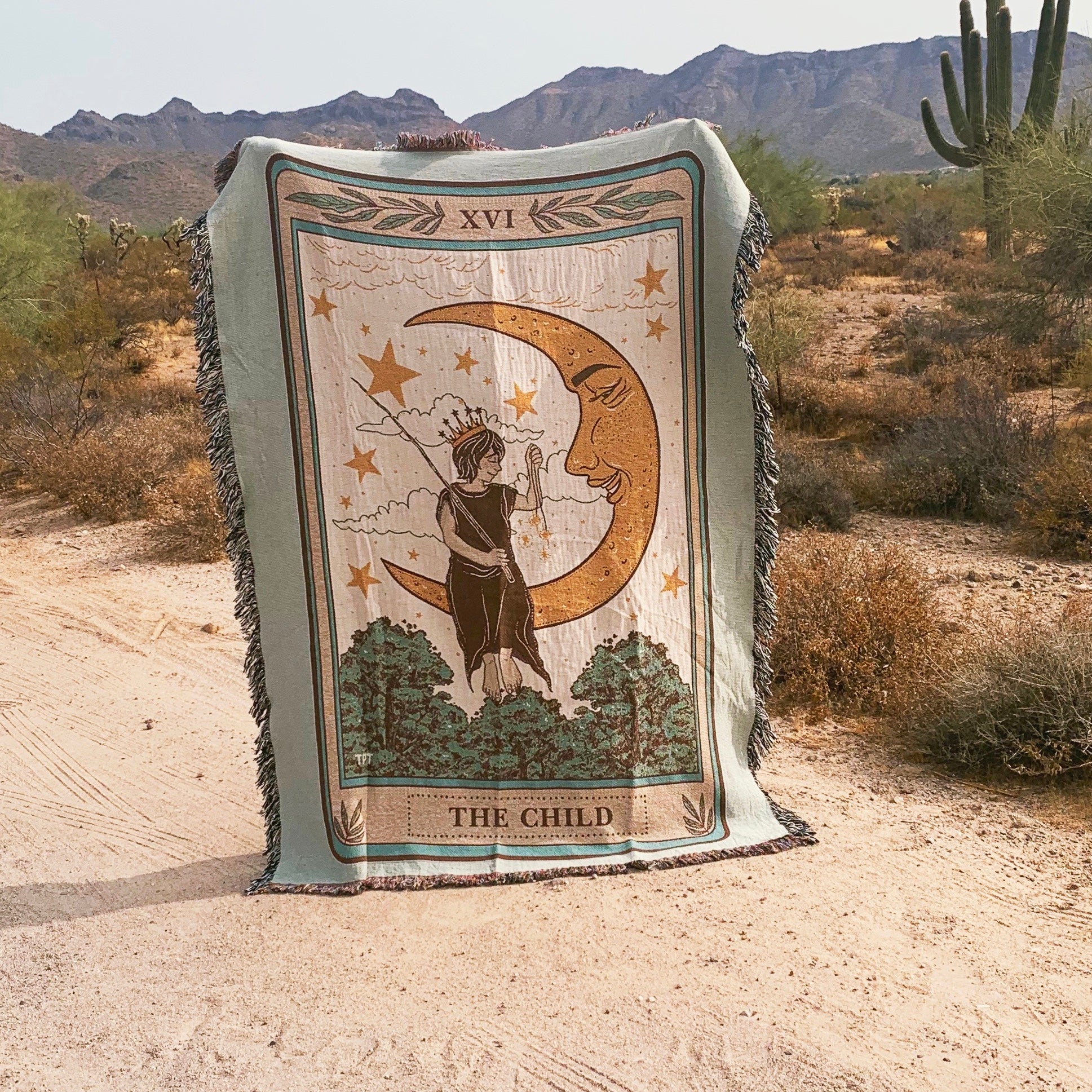 The Child Tarot Woven Blankets