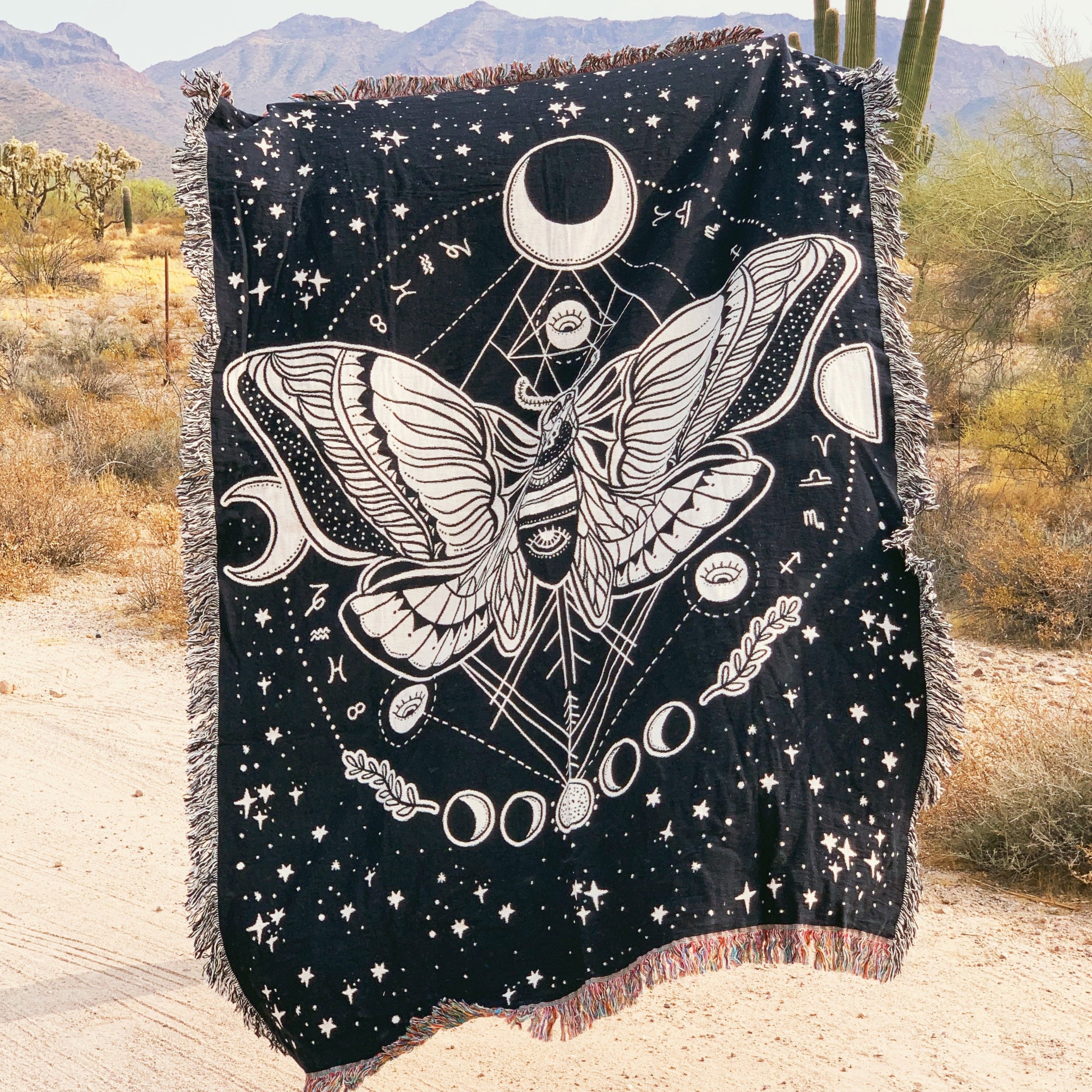 MOTH MOTHER // WOVEN FRINGE BLANKET
