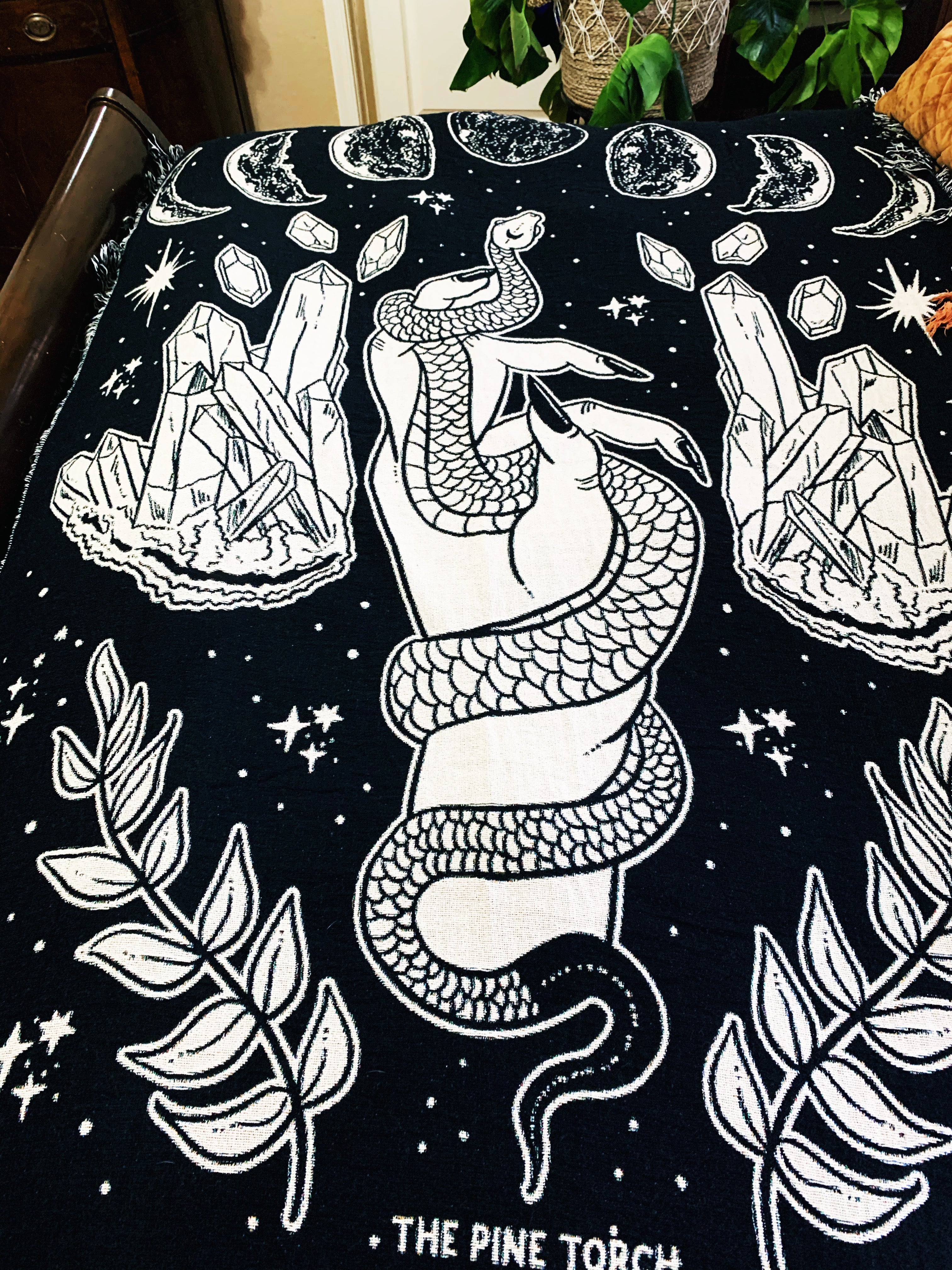 REACH FOR THE MOON // WOVEN FRINGE BLANKET