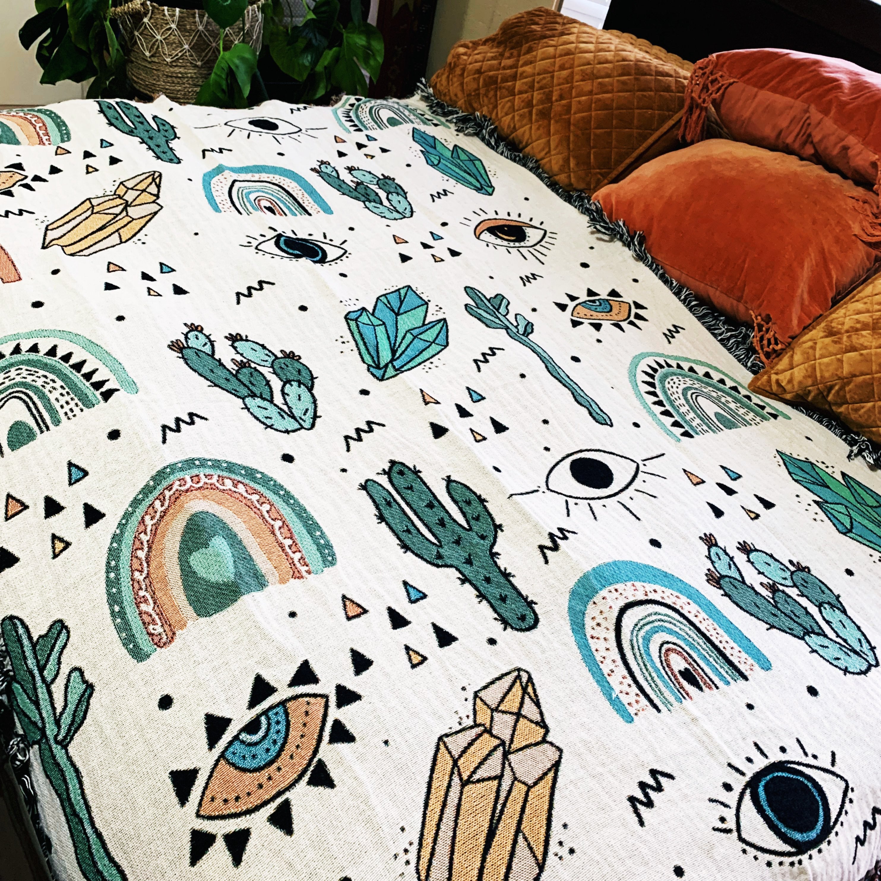 I'LL SEE YOU ON THE OTHER SIDE // WOVEN FRINGE BLANKET