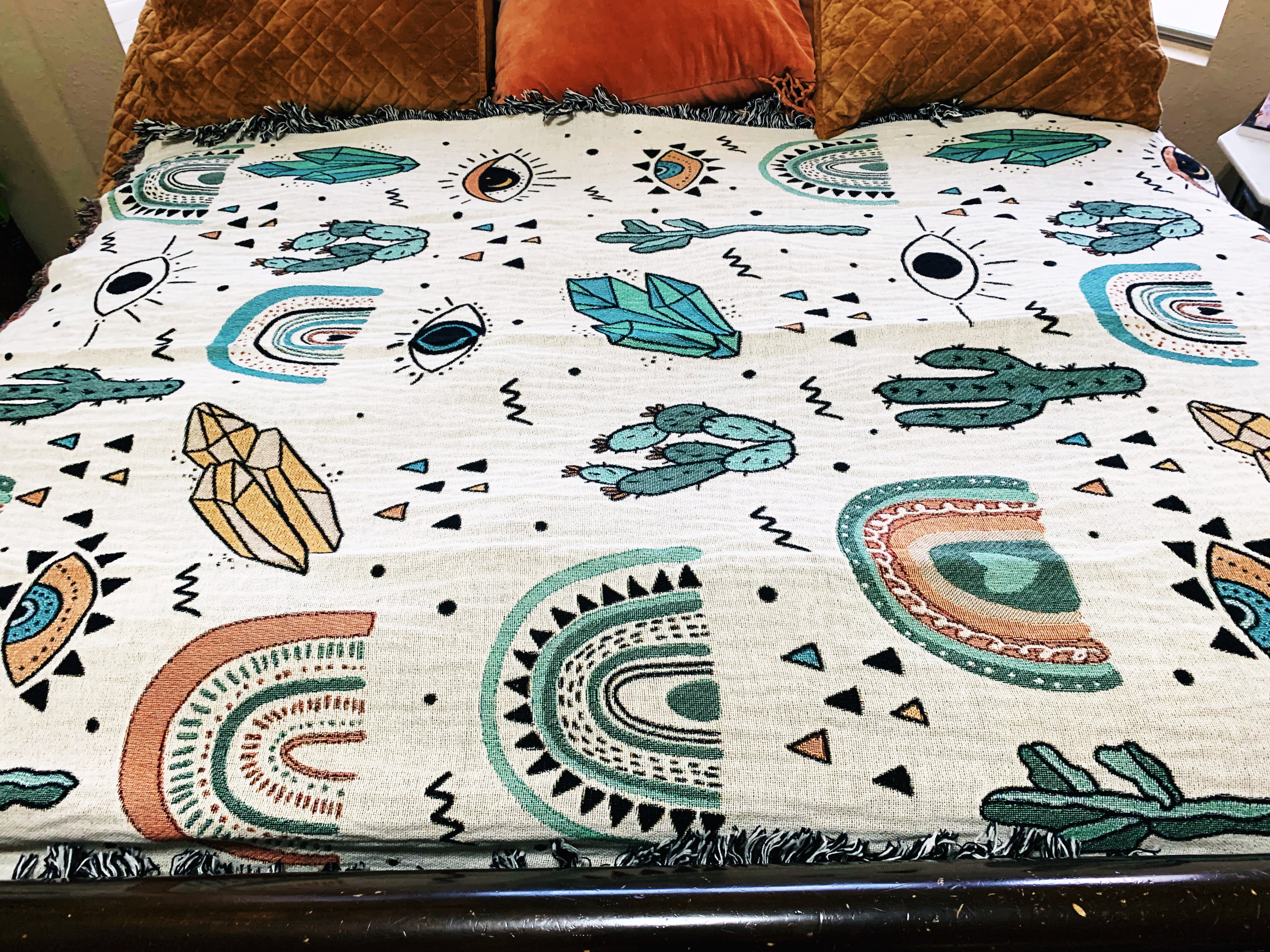 I'LL SEE YOU ON THE OTHER SIDE // WOVEN FRINGE BLANKET
