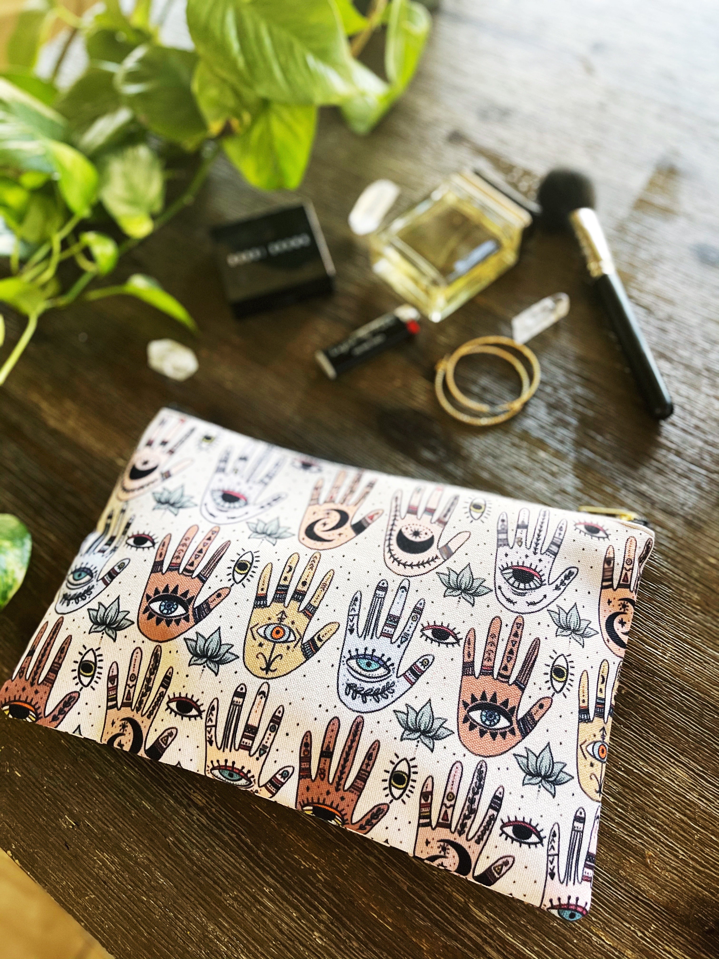 HELPING HANDS // COSMETIC ZIP POUCH
