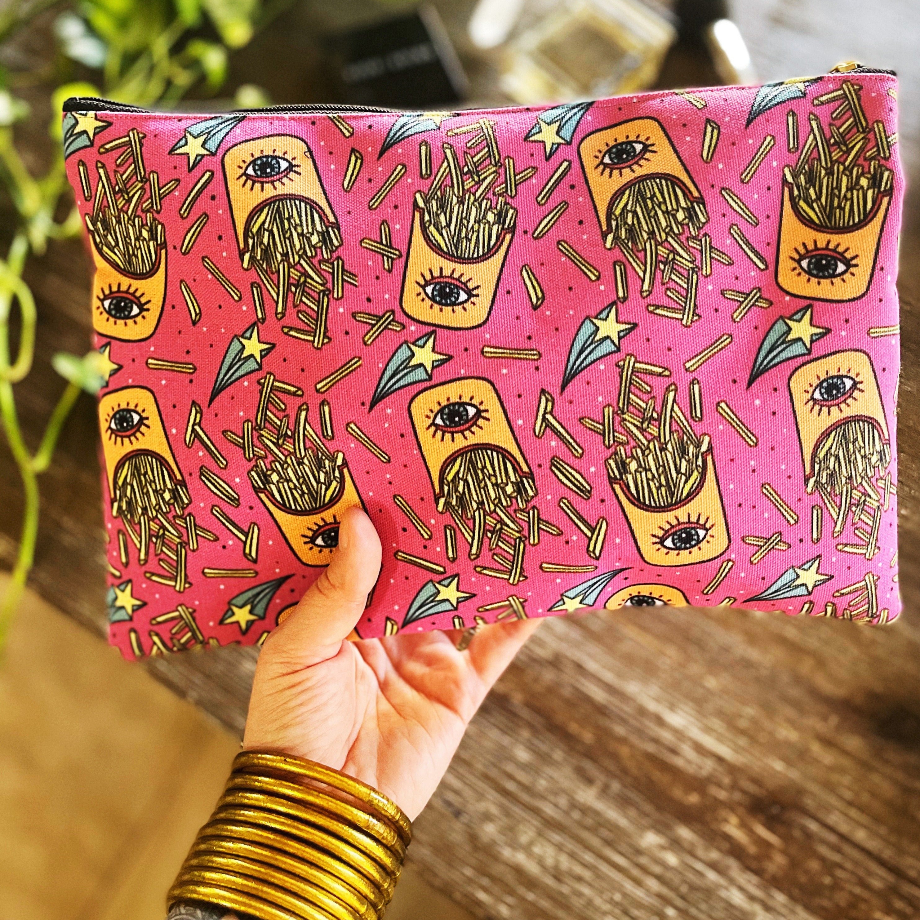 KEEP YOUR EYE ON THE FRIES // COSMETIC ZIP POUCH