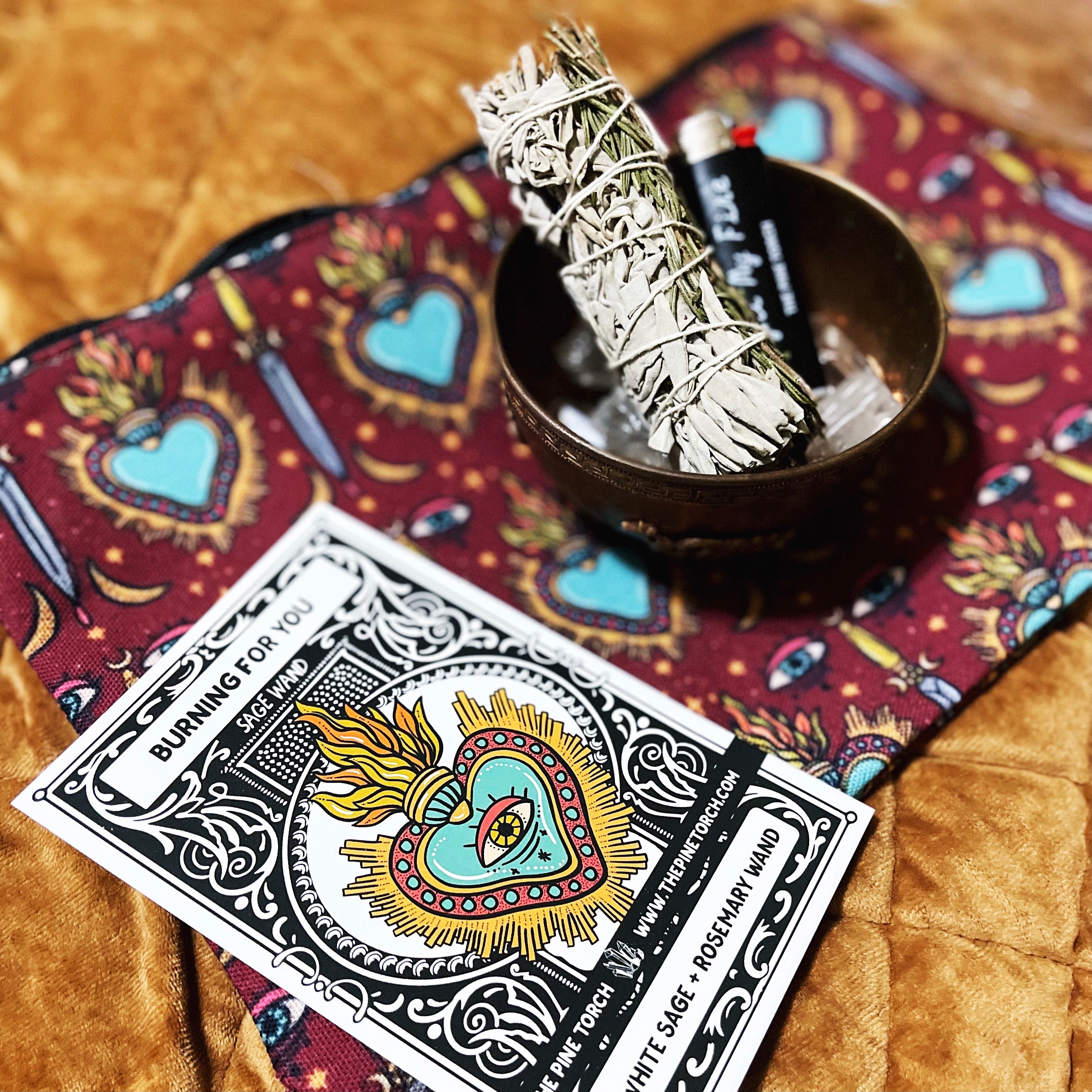 BURNING FOR YOU << DEMI WHITE SAGE WITH ROSEMARY >> SMUDGE