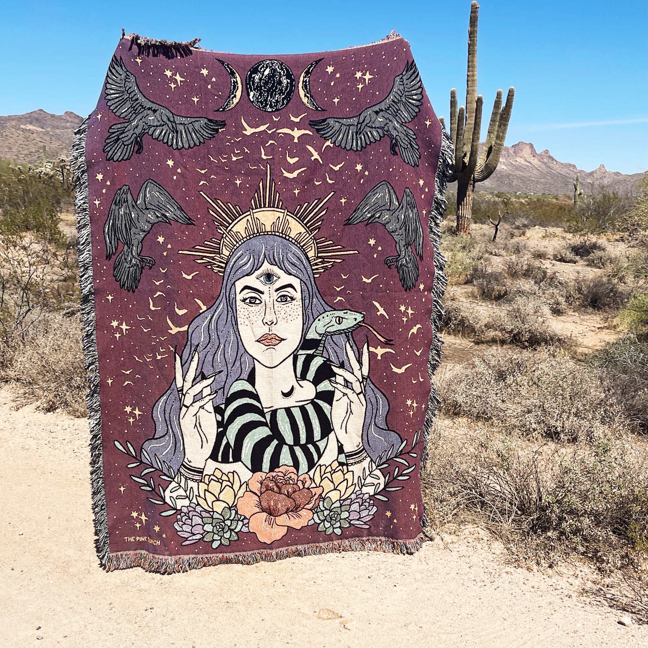 LET OUT THE CROWS // WOVEN FRINGE BLANKET