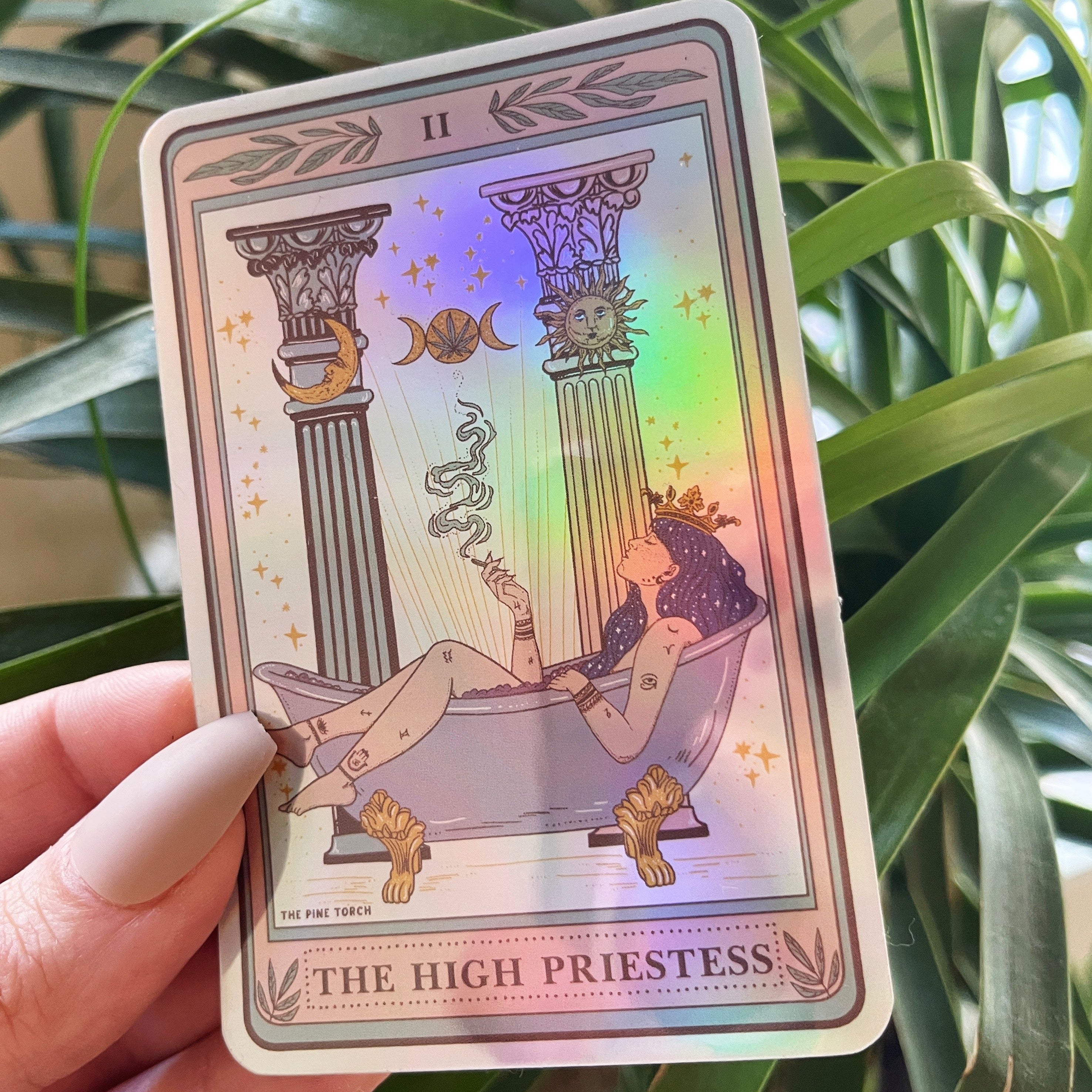 THE HIGH PRIESTESS TAROT « HOLOGRAPHIC STICKER »