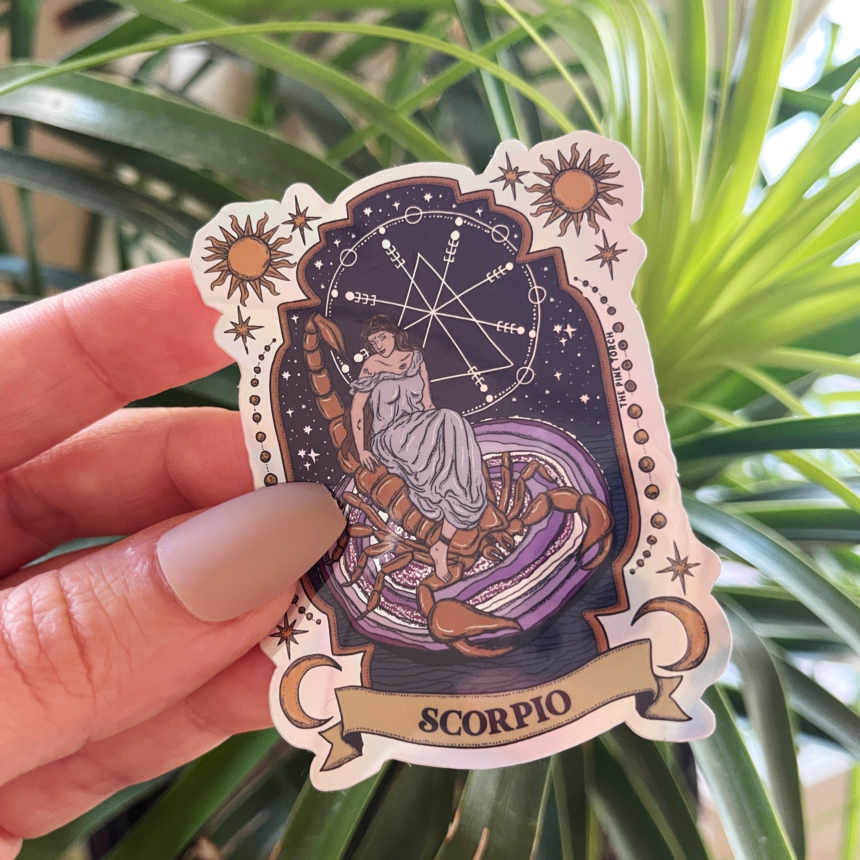 SCORPIO ZODIAC « HOLOGRAPHIC STICKER »