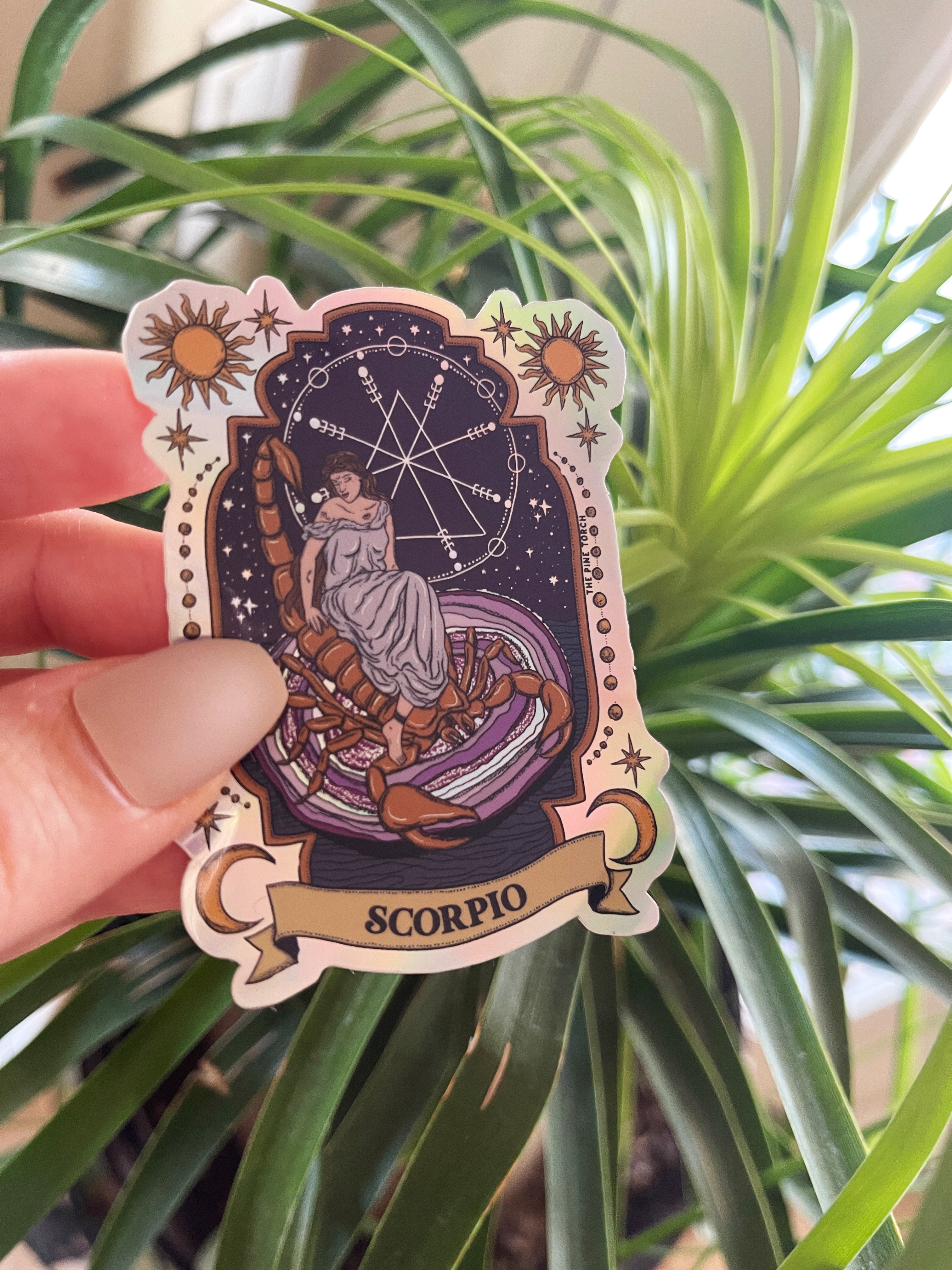SCORPIO ZODIAC « HOLOGRAPHIC STICKER »