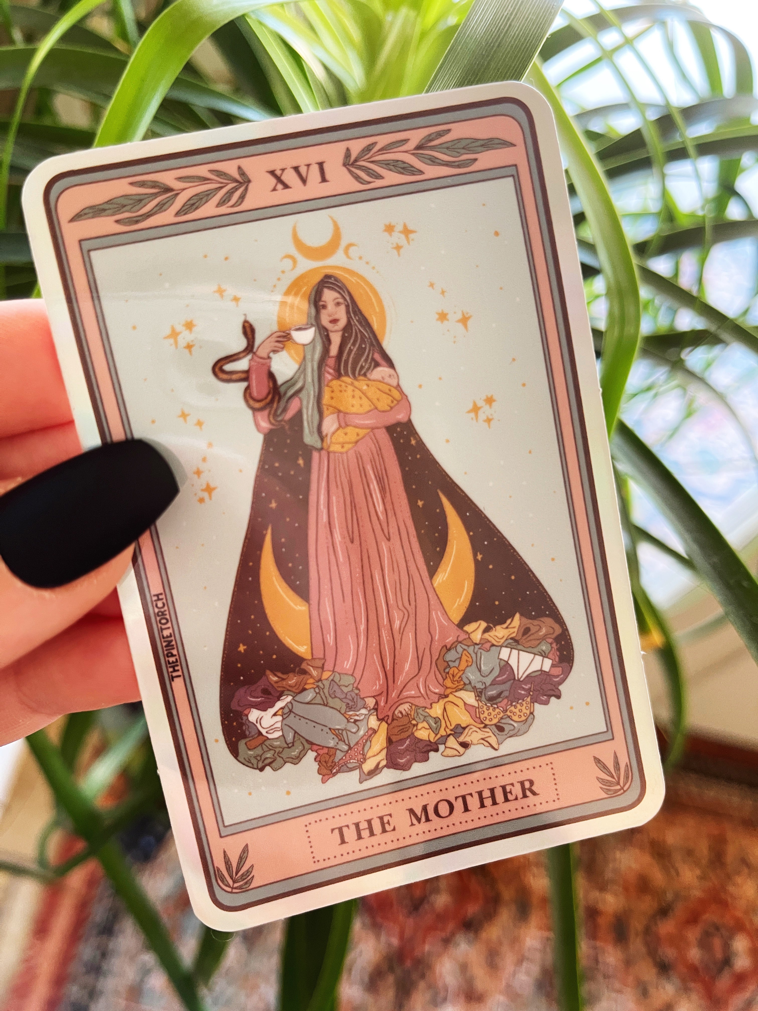 THE MOTHER TAROT « HOLOGRAPHIC STICKER »