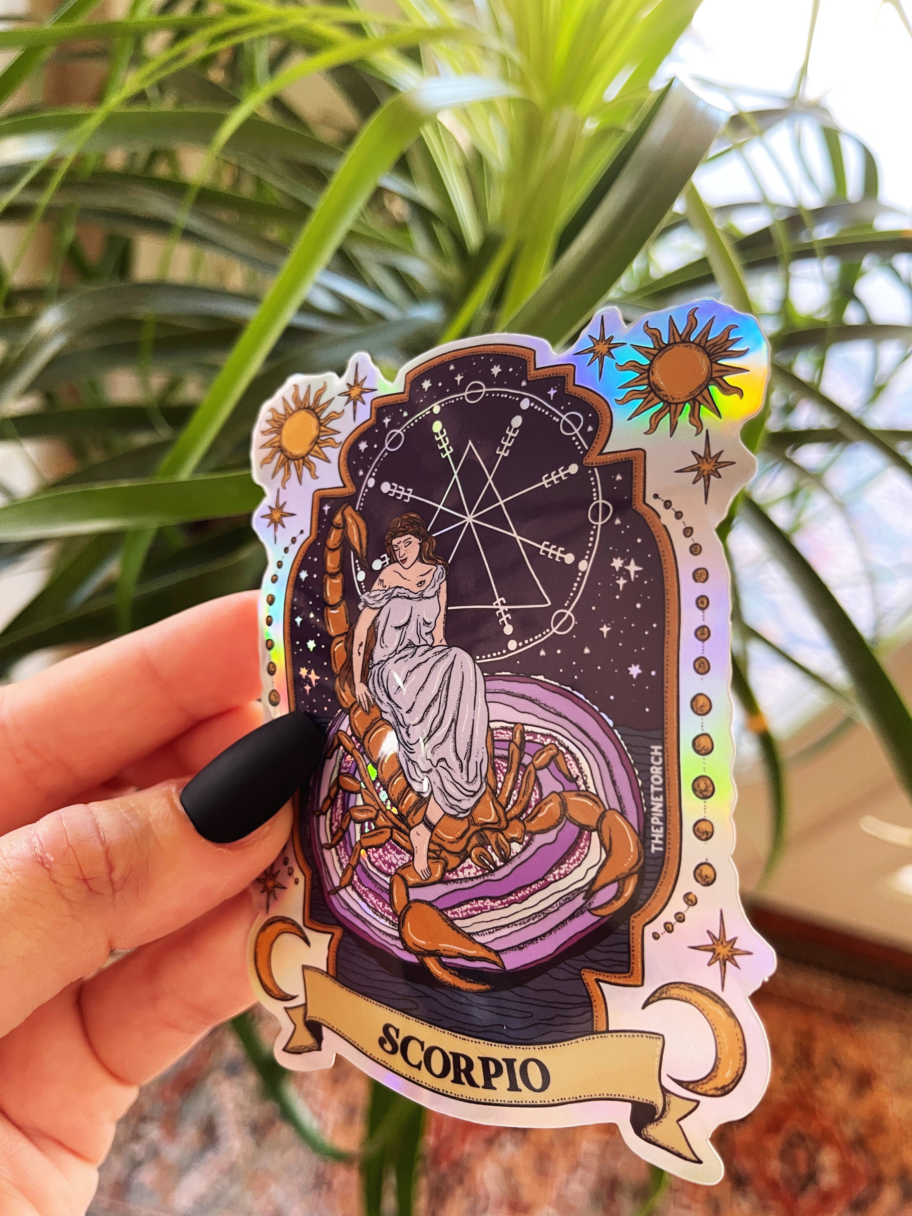 SCORPIO ZODIAC « HOLOGRAPHIC STICKER »