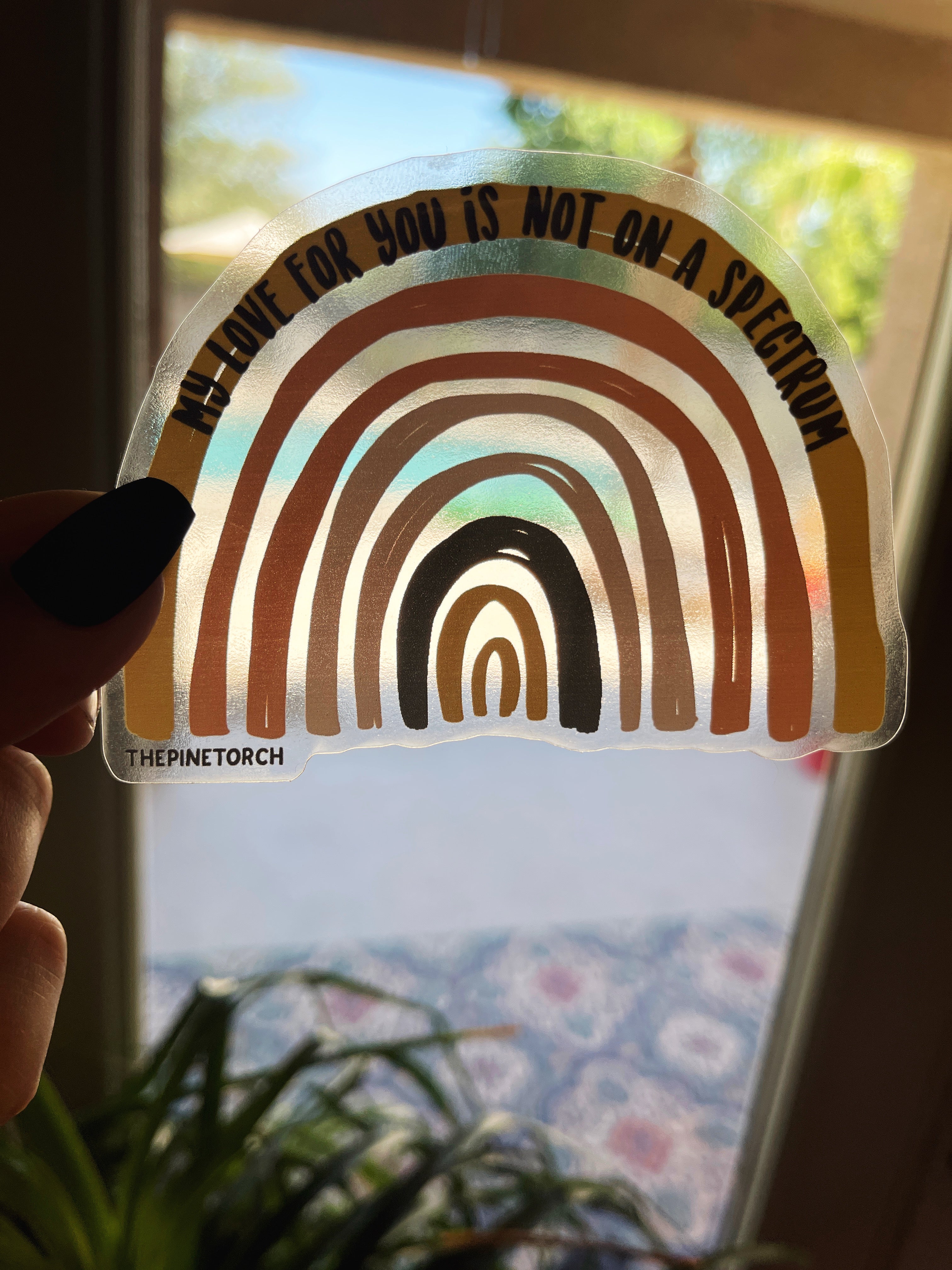 MY LOVE FOR YOU IS NOT ON A SPECTRUM (AUTISM) « CLEAR STICKER »