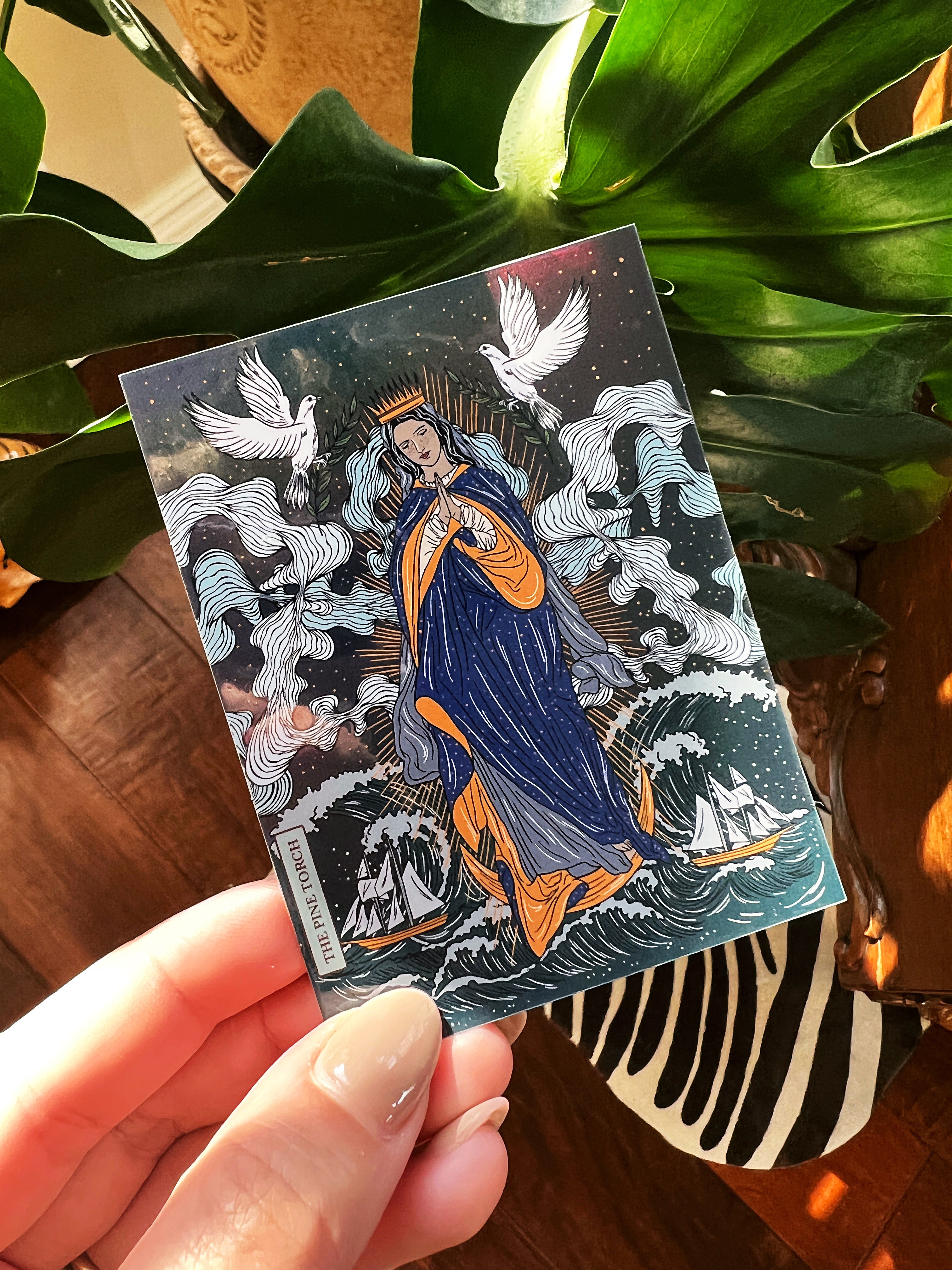 OUR LADY STAR OF THE SEA « HOLOGRAPHIC STICKER »