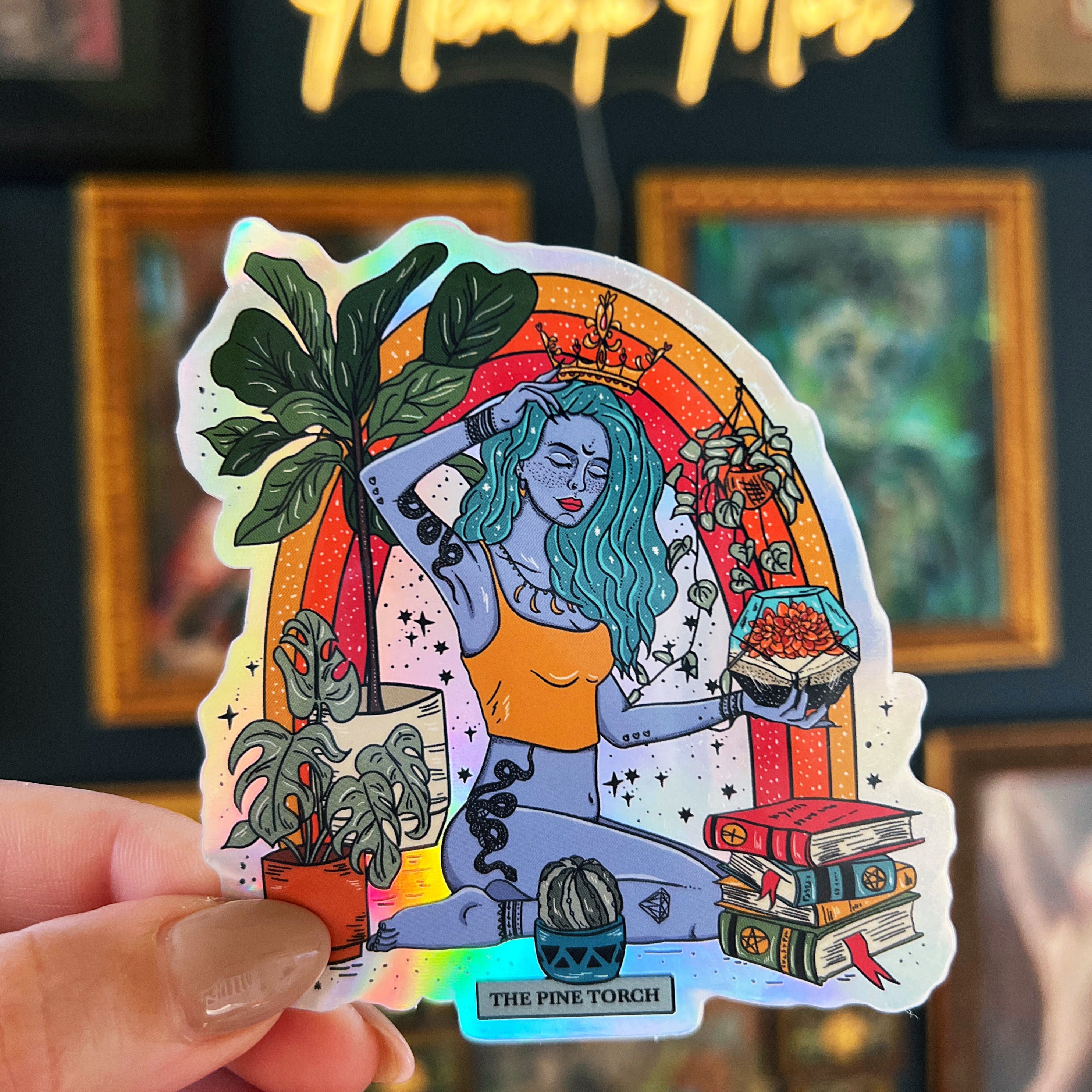 I'M THE QUEEN OF ALL MY DREAMS « HOLOGRAPHIC STICKER »