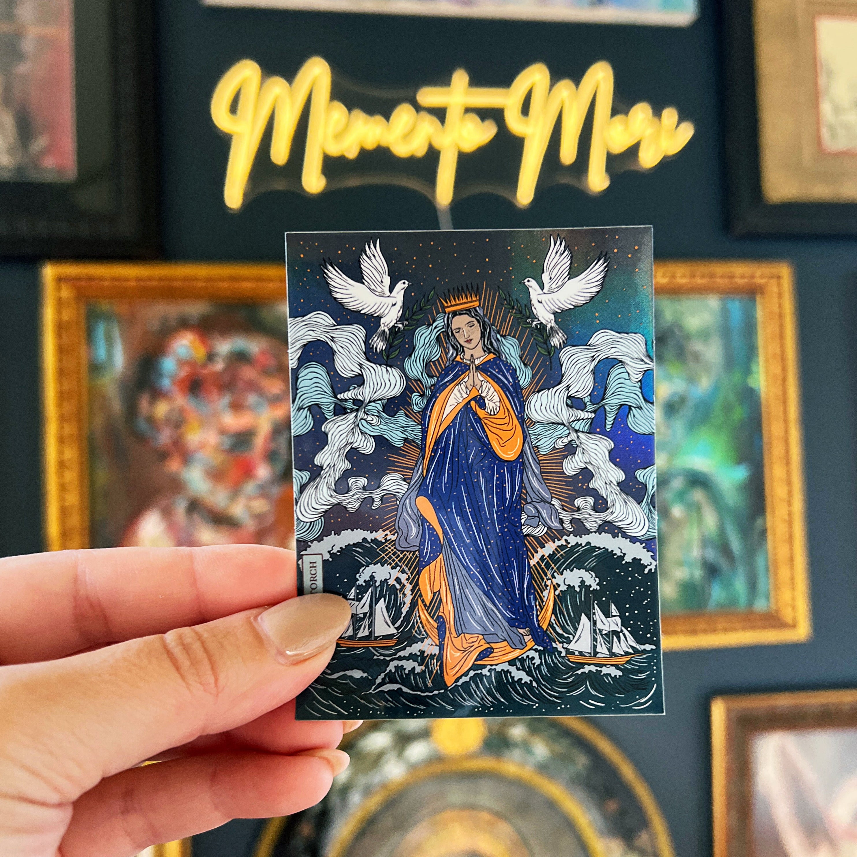 OUR LADY STAR OF THE SEA « HOLOGRAPHIC STICKER »