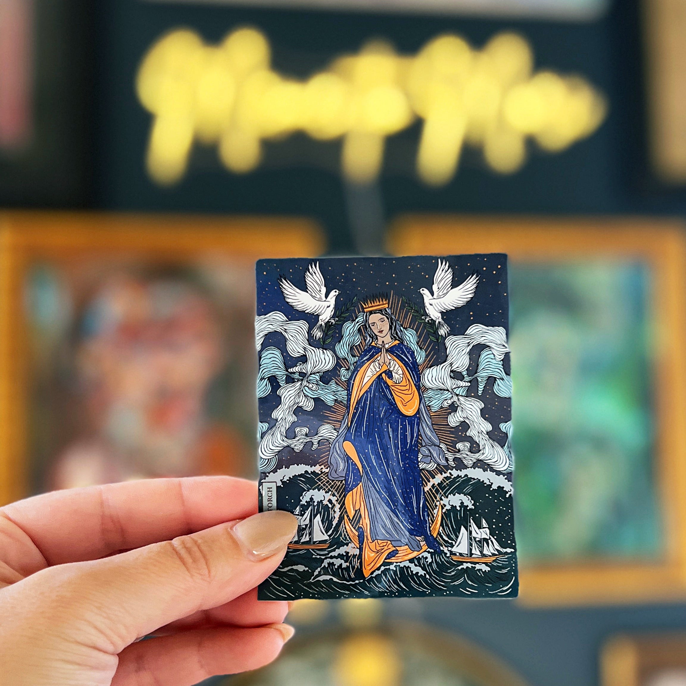 OUR LADY STAR OF THE SEA « HOLOGRAPHIC STICKER »
