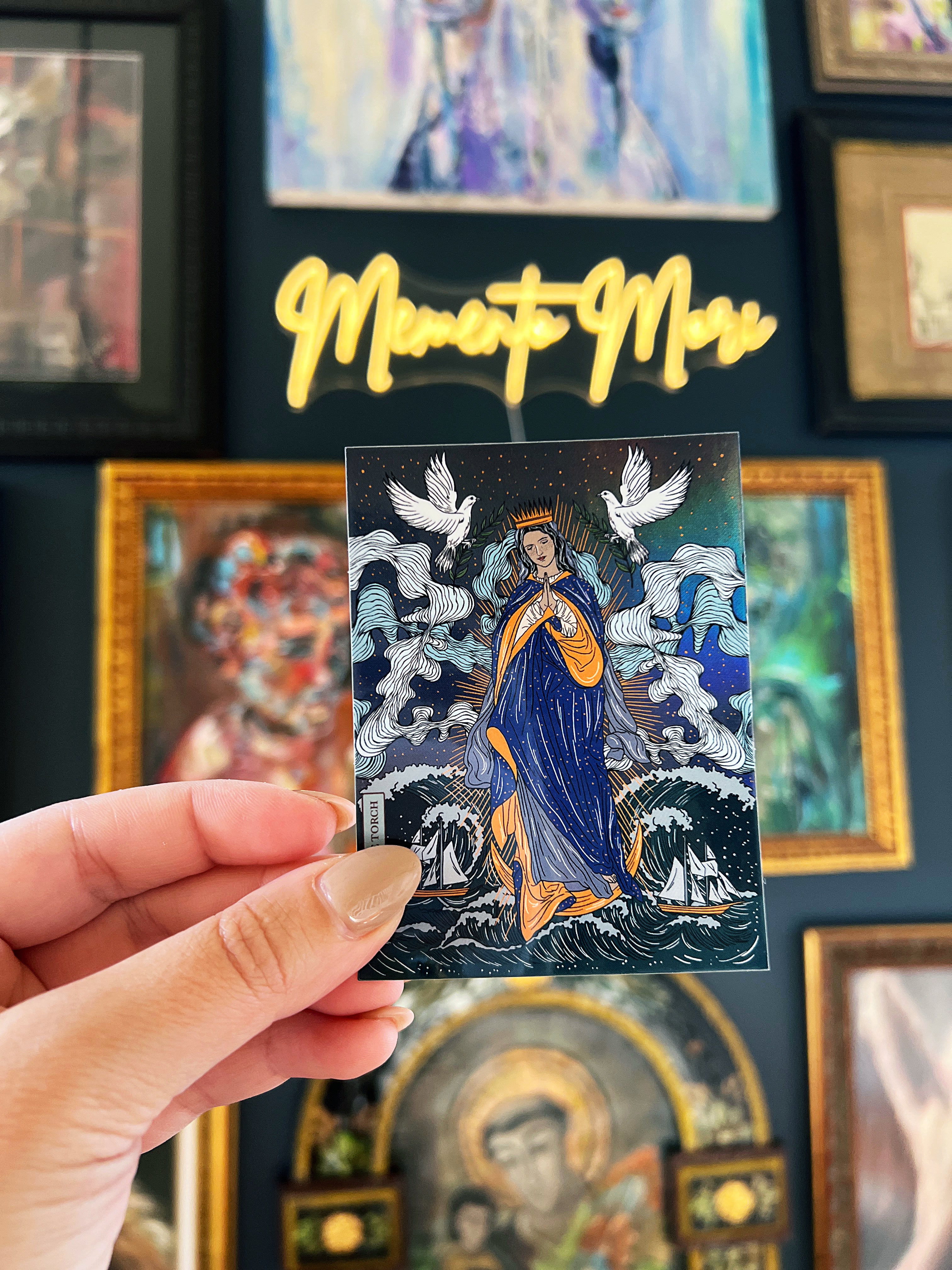 OUR LADY STAR OF THE SEA « HOLOGRAPHIC STICKER »