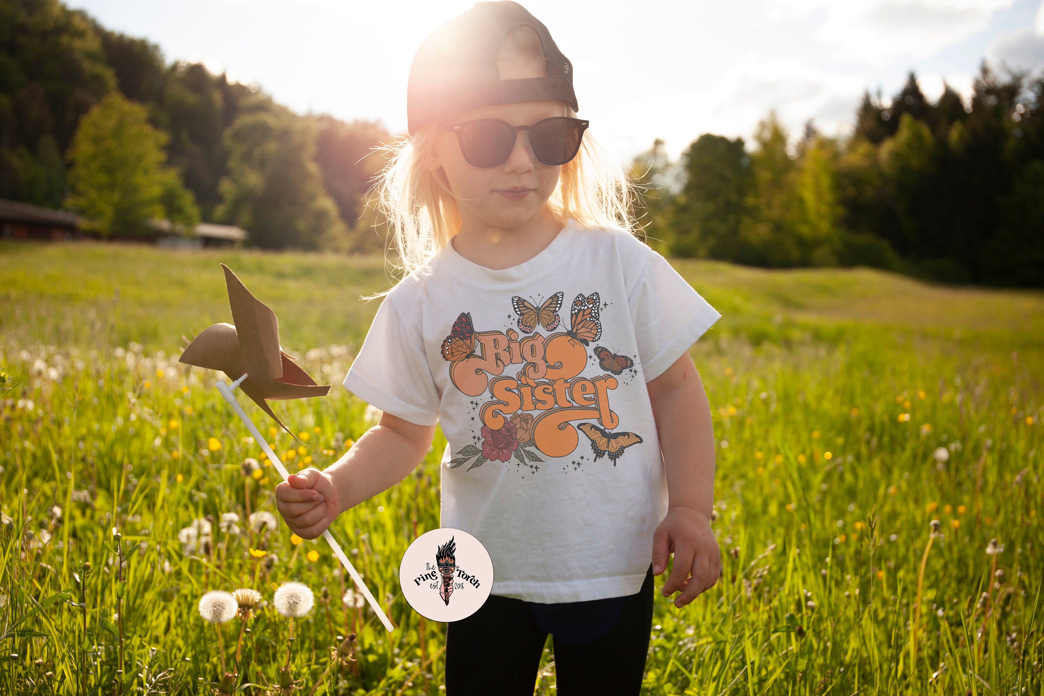 « BIG SISTER + LITTLE SISTER BUTTERFLY » KID'S TEE SIBLING SET