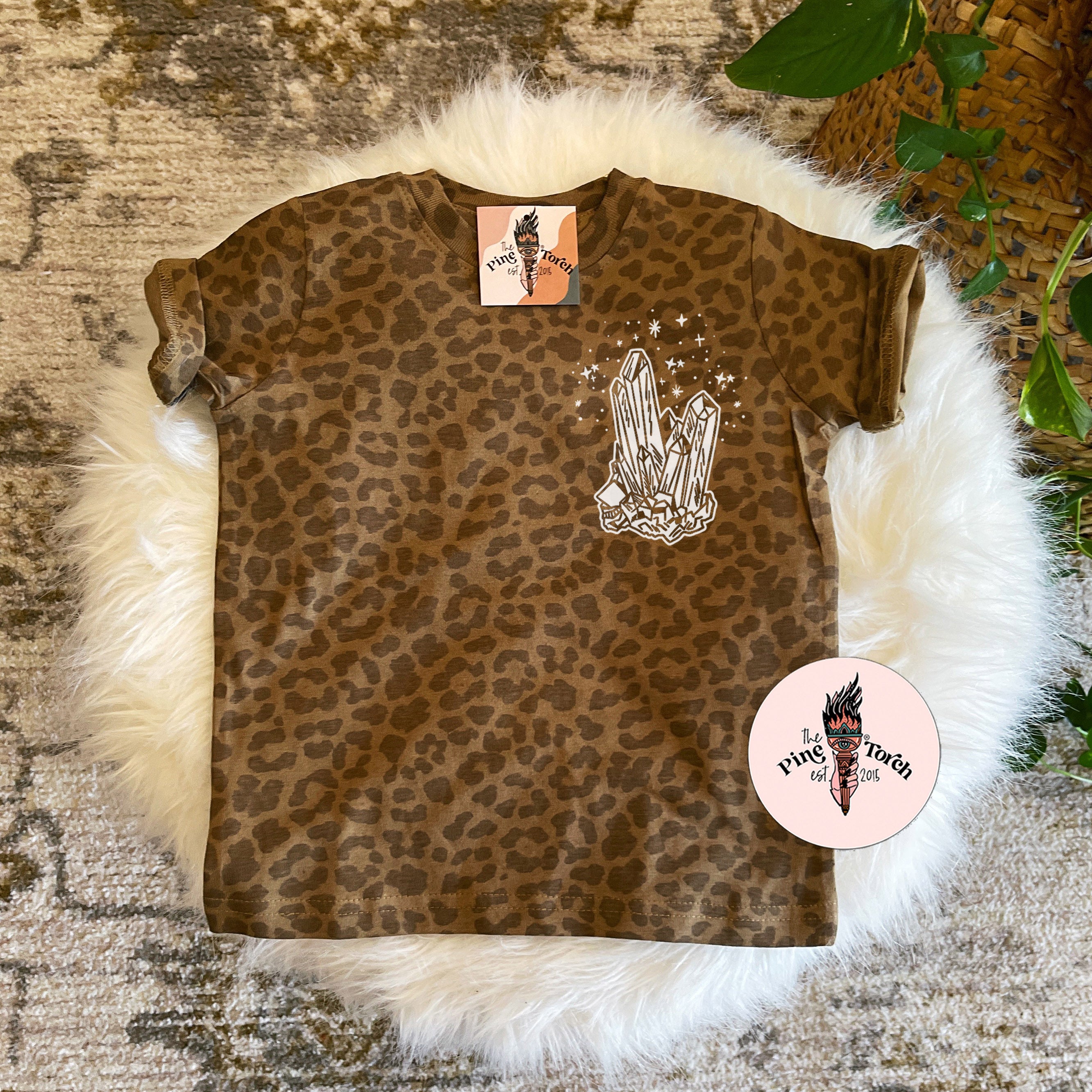 « CRYSTALLINE » LEOPARD PRINT TEE