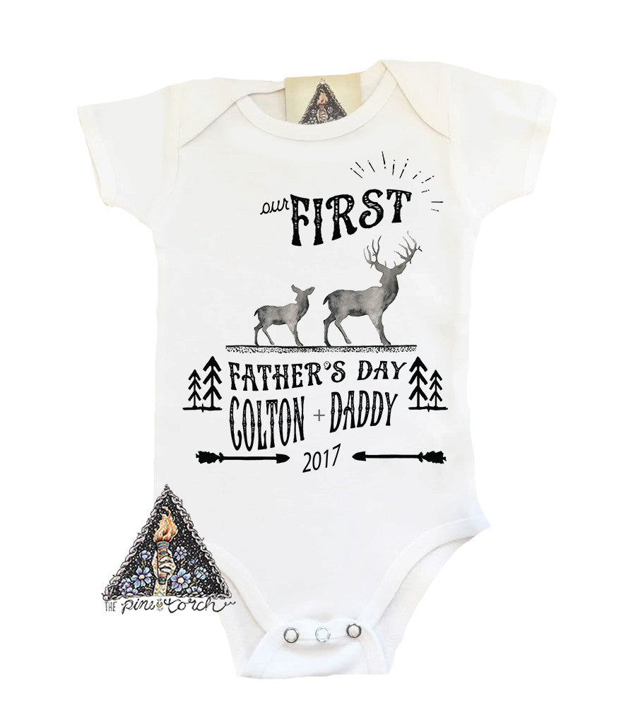 « FATHER'S DAY WITH DEER » CUSTOMIZED BODYSUIT