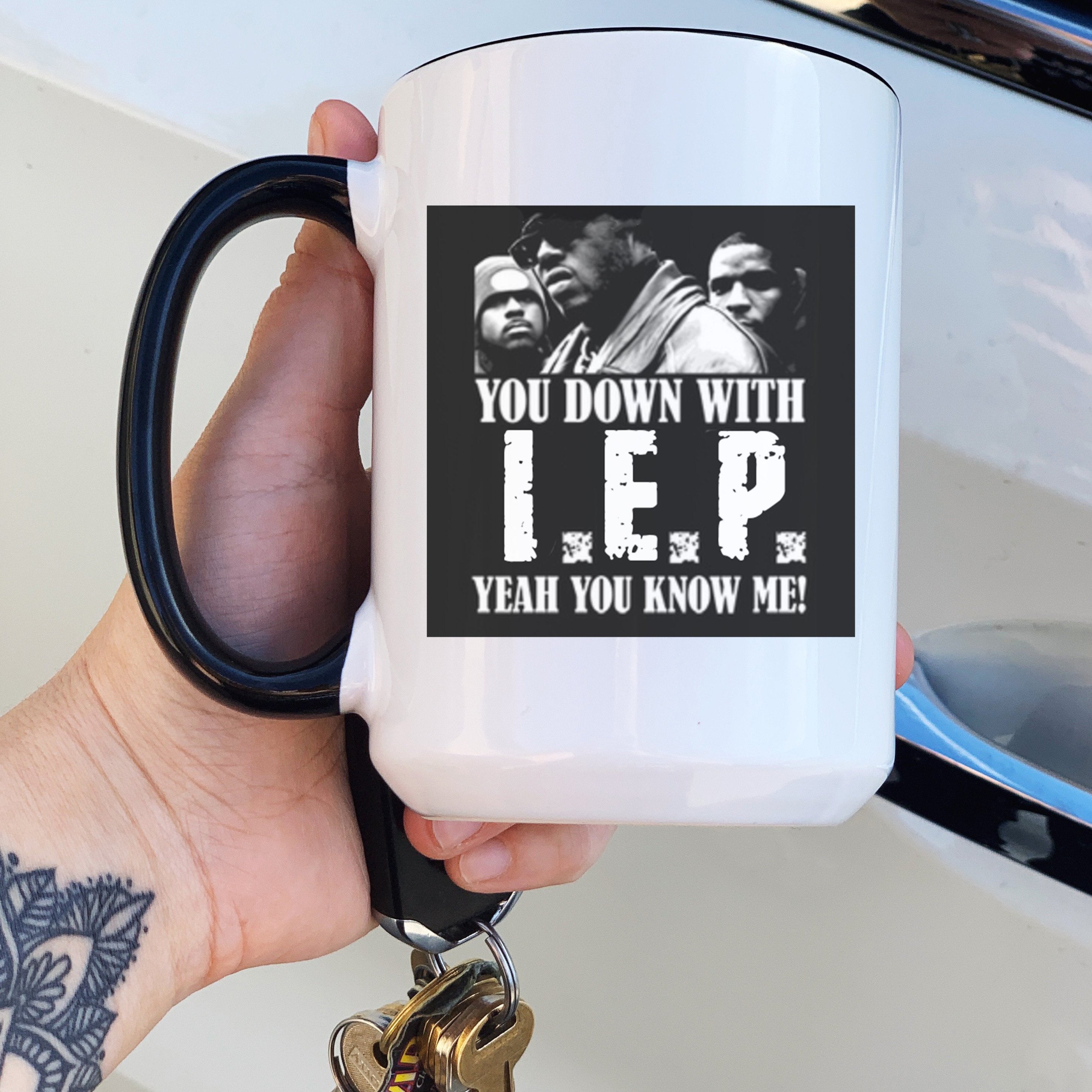 IEP // BLACK RIM MUG